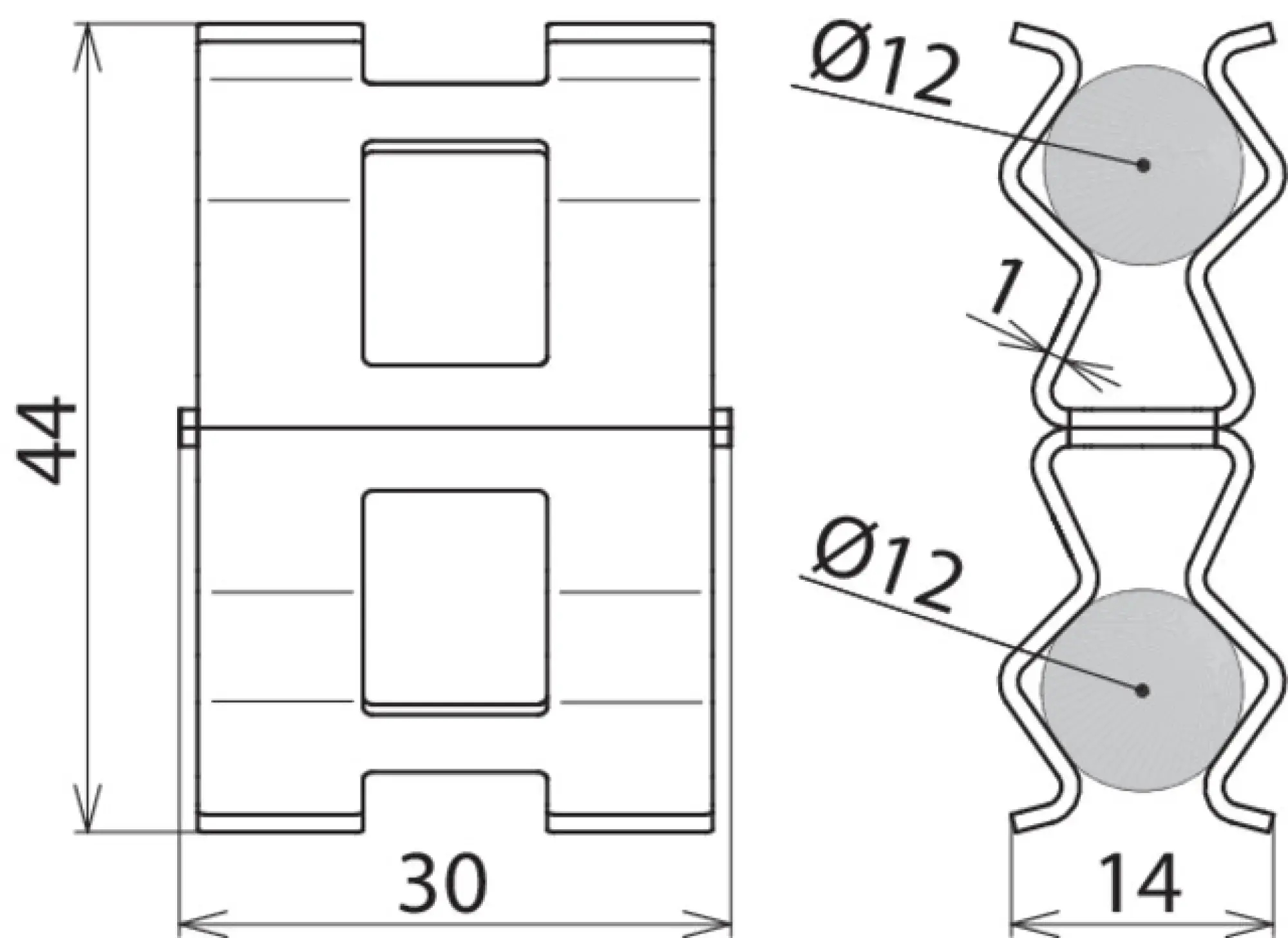 Dehn 308136 DEHNclip Bewehrungsklemme St/blank für Rd 12 mm / Rd 12 mm (img_004)