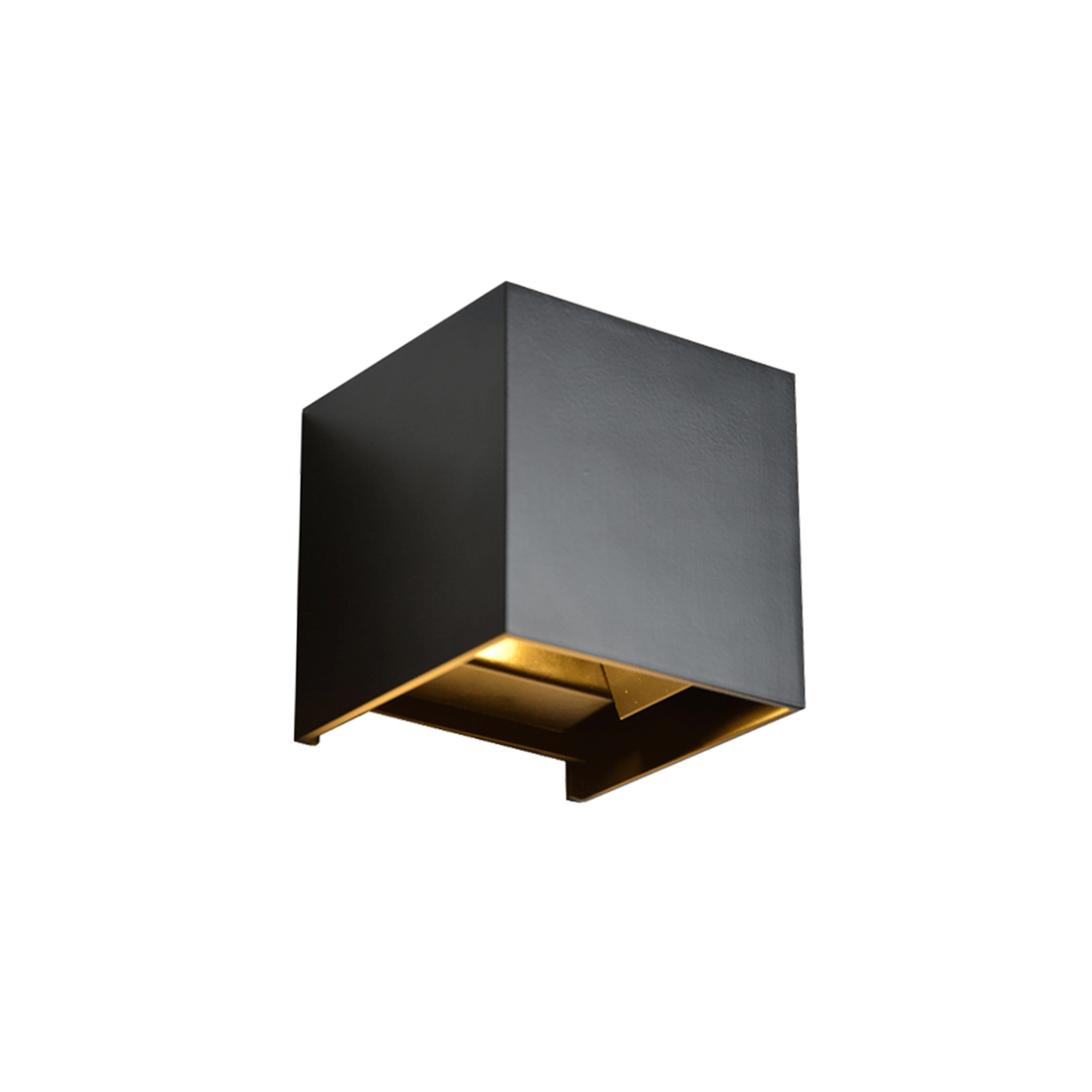 WSU Lights Wandleuchte Maliha Cube schwarz - 6W - 2700K - 90lm/W - 100x100x100mm - IP65 - CRI >85Ra WSU Lights Wandleuchte Maliha Cube schwarz - 6W - 2700K - 90lm/W - 100x100x100mm - IP65 - CRI >85Ra