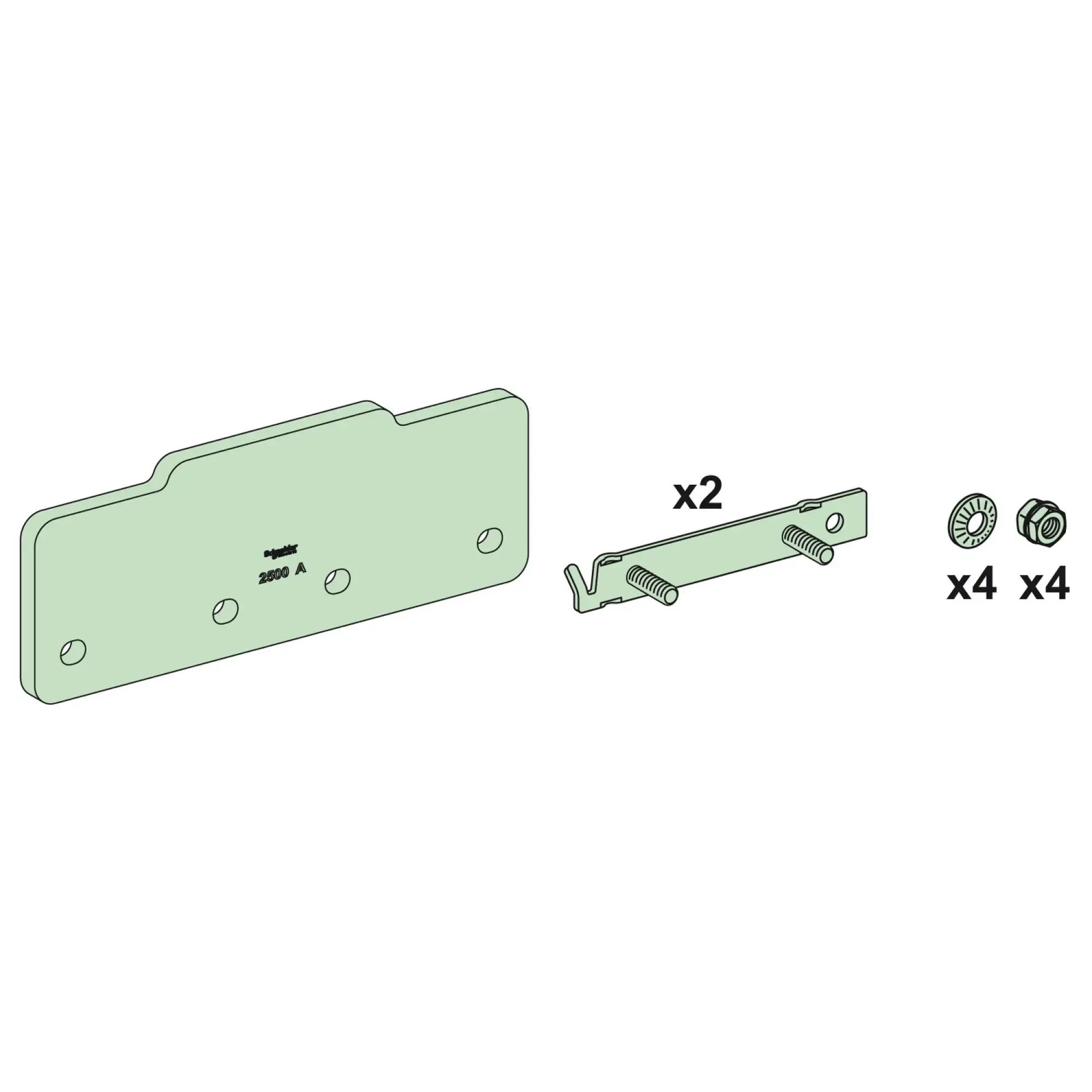 Schneider Electric LVS04621 PrismaSeT-P, Linergy LGYE, Connection, horizontal, 2000-2500A (img_002)