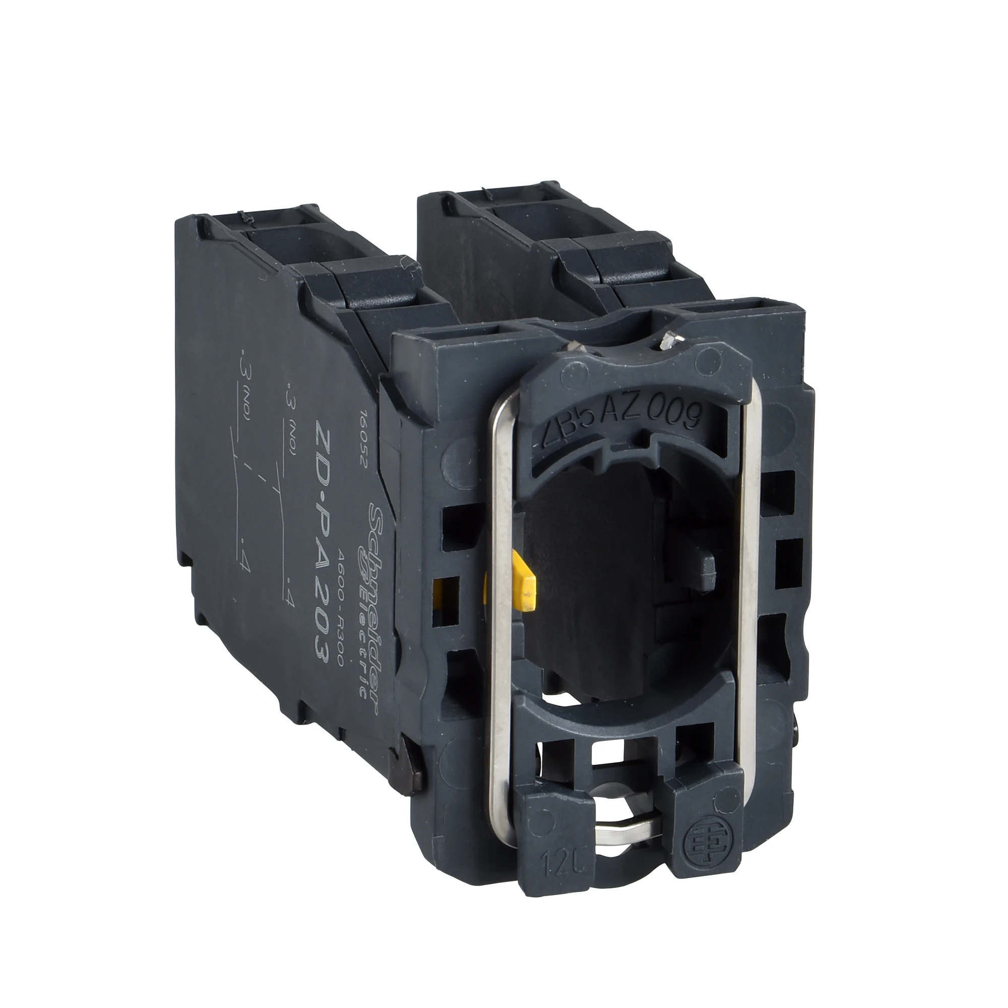 Schneider Electric ZD5PA203 Auxiliary contact block, for joystick, 4 directions, Ø 22, 1NC per direction (img_001)