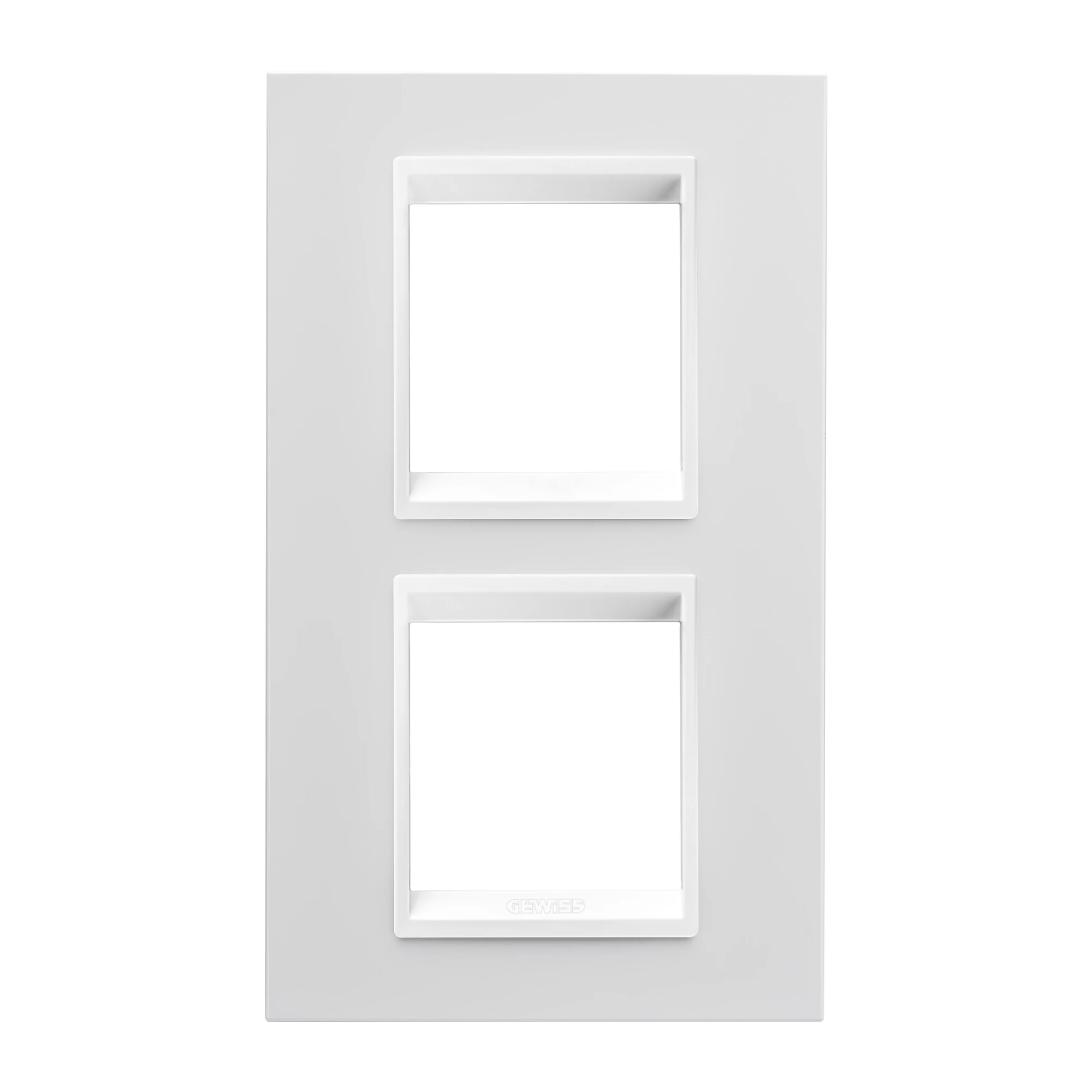 GEWISS GW16224YB LUX INTERNATIONAL PLATE - IN TECHNOPOLYMER - 2+2 MODULES VERTICAL - WHITE MONOCHROME - CHORUSMART (img_001) GEWISS GW16224YB LUX INTERNATIONAL PLATE - IN TECHNOPOLYMER - 2+2 MODULES VERTICAL - WHITE MONOCHROME - CHORUSMART (img_001)