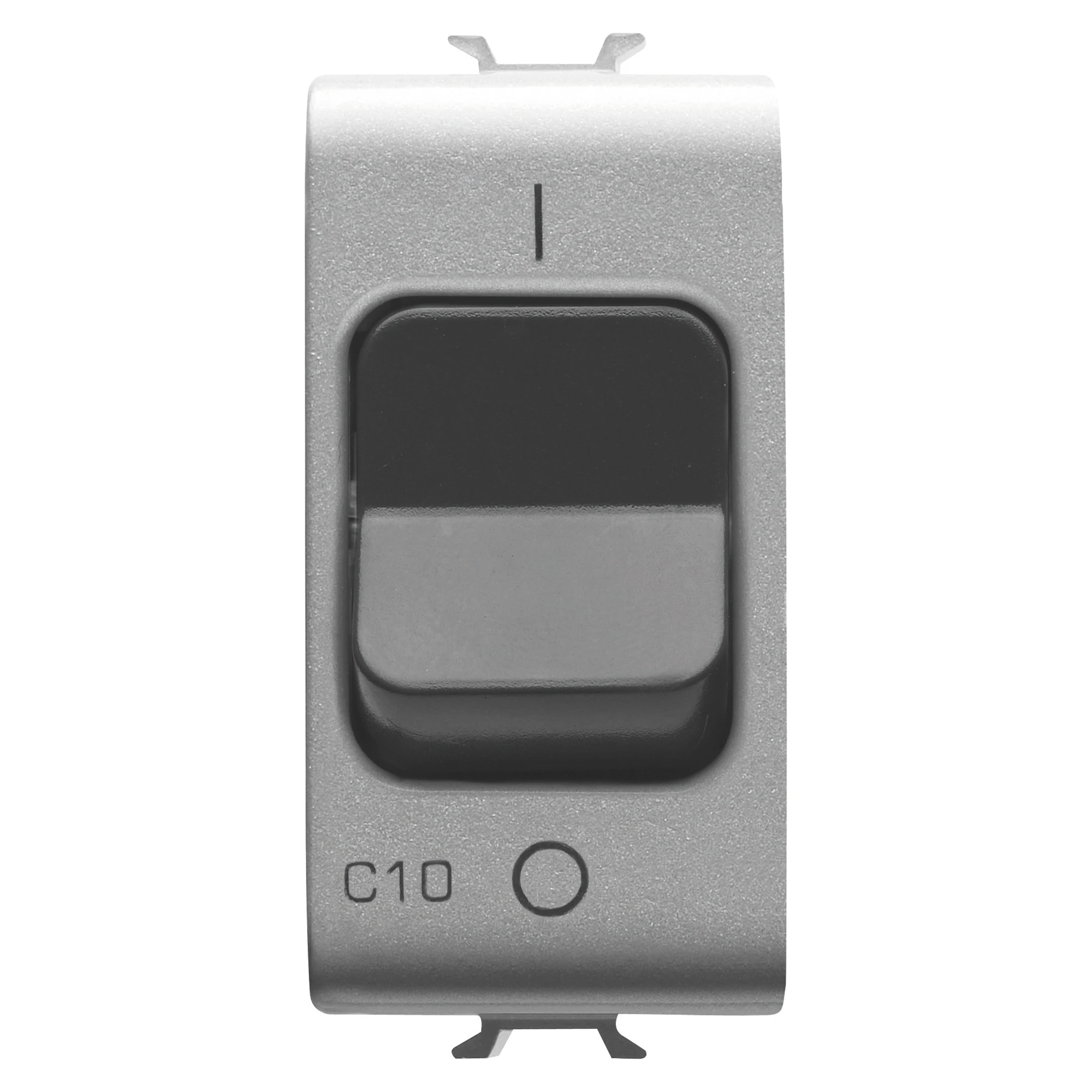 GEWISS GW14462 MINIATURE CIRCUIT BREAKER - C CHARACTERISTIC - 1P 10A 230Vac - 1 MODULE - TITANIUM - CHORUSMART (img_001)