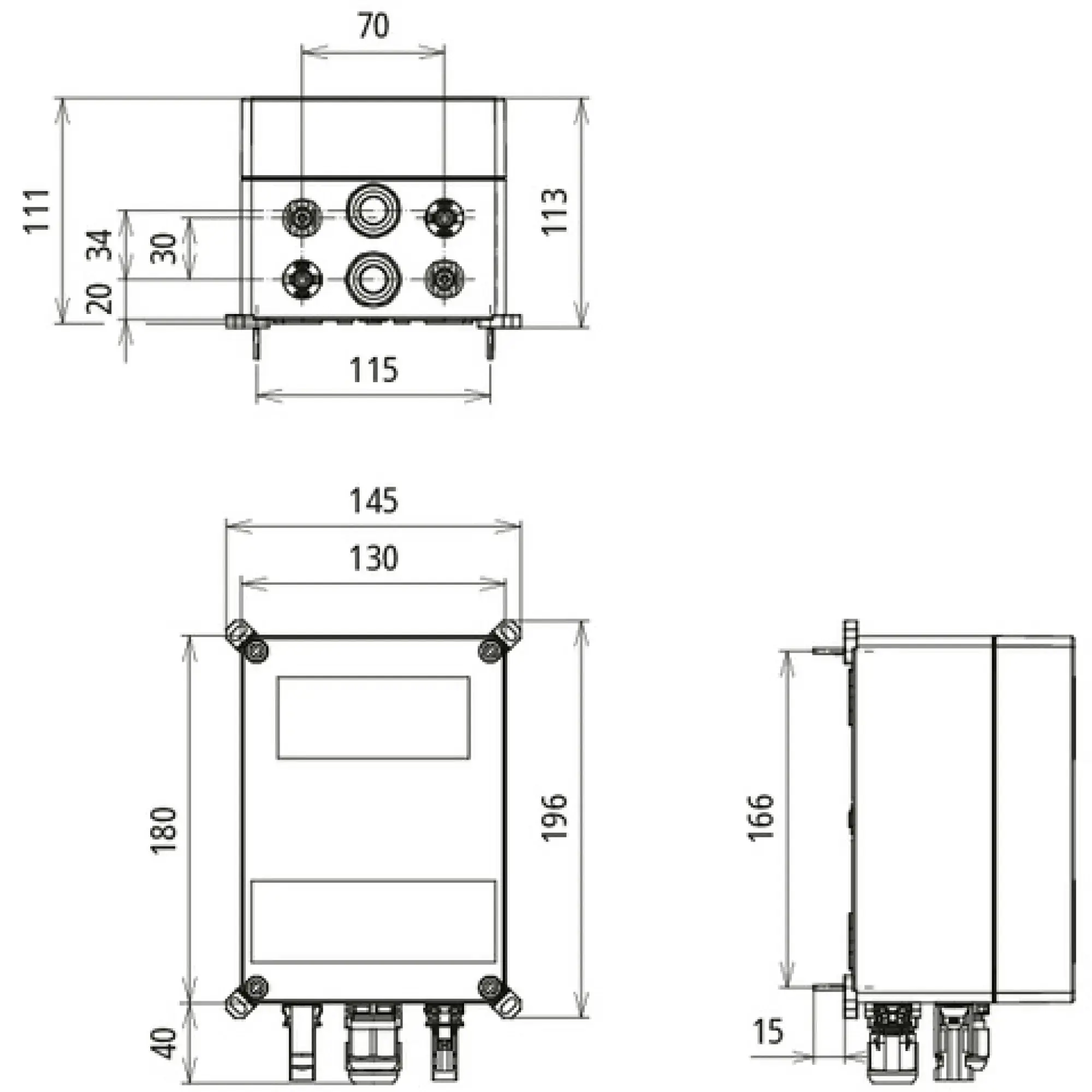 Dehn 900985 Type1+2 generator junct. box,IP65 encl. for PV, 1MPPT, 1 string, to 1200V DC (img_002)