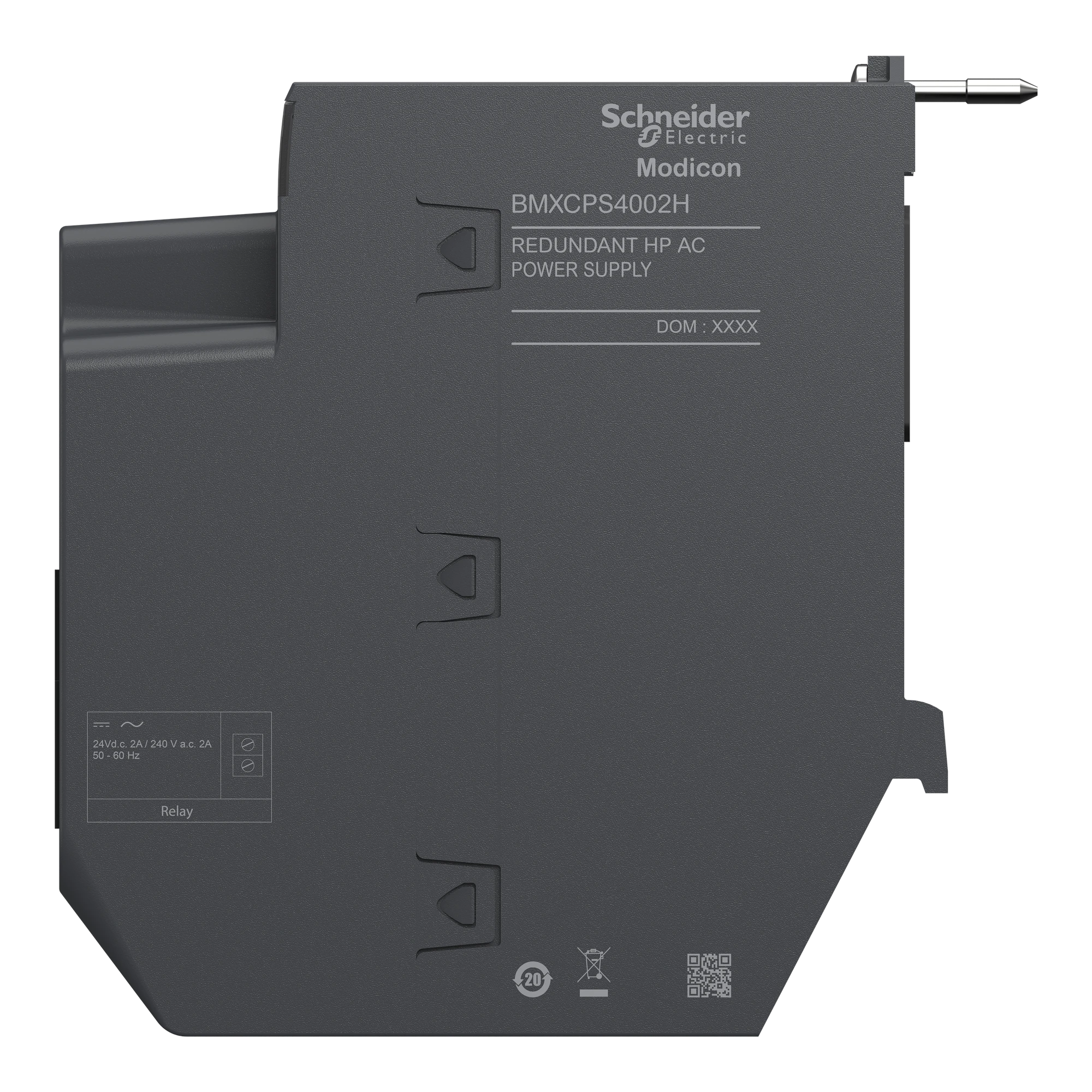 Schneider Electric BMXCPS4002H X80 Power Supply, 100-240V AC, for redundant architecture, robust design (img_007)