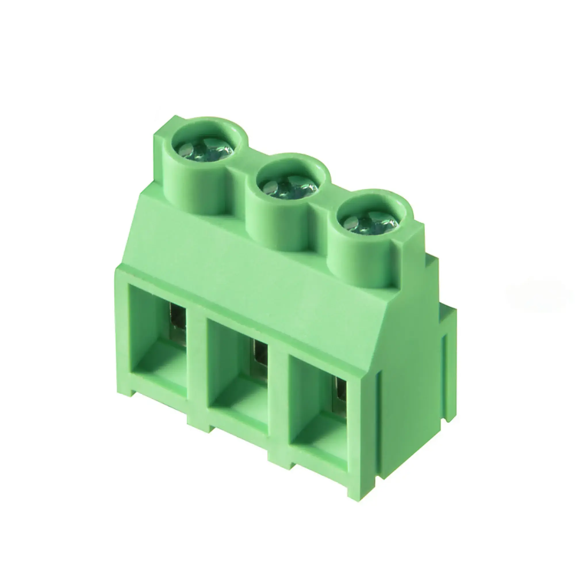 Weidmüller 2727230000 PCB terminal, 630 V, 32 A, Pitch in mm: 7.62, 6 mm², Number of poles: 3, Clamping yoke connection, THT solder connection, 90°, Box (img_001)