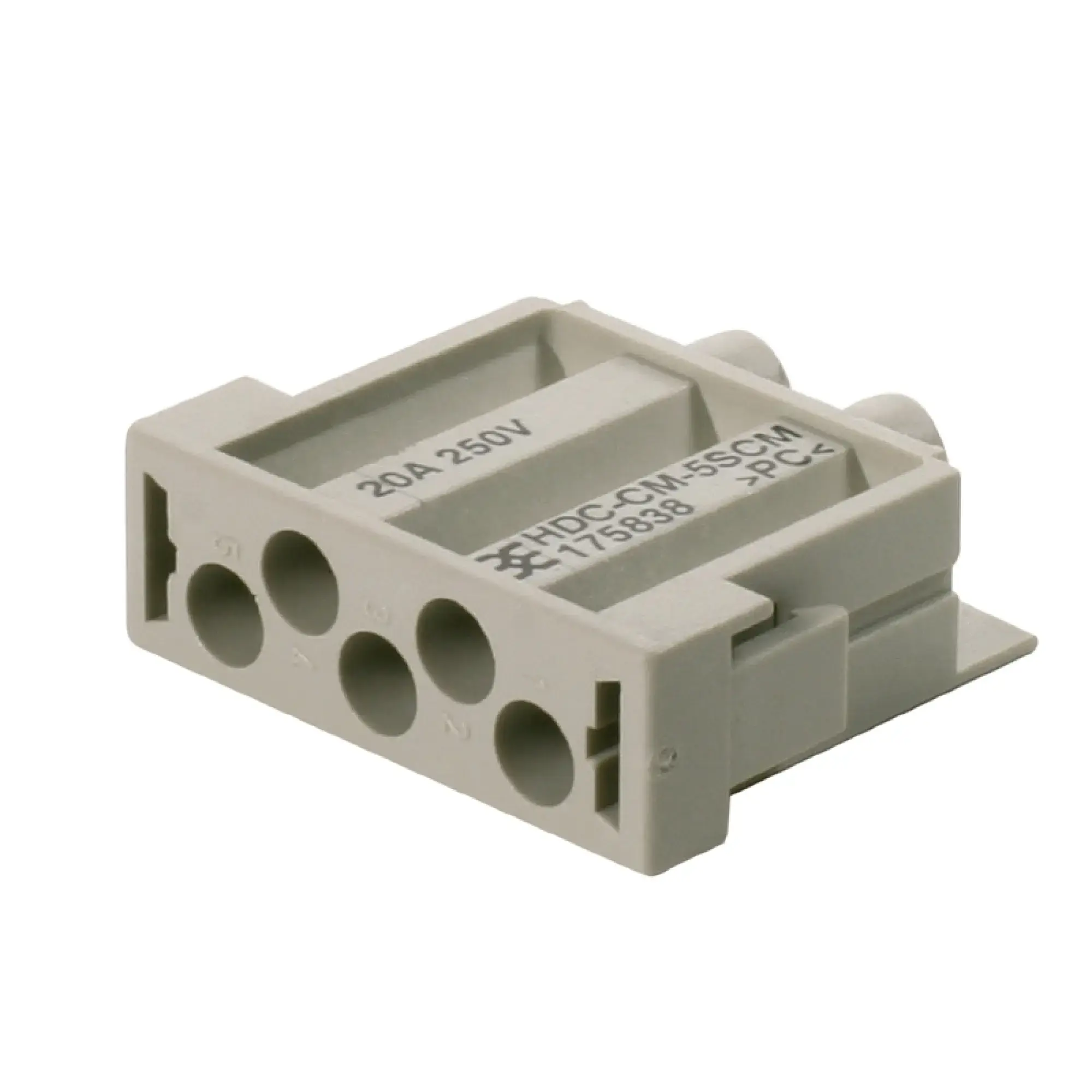 Weidmüller 1758380000 Contact insert (industry plug-in connectors), Pin, 250 V, 20 A, Number of poles: 5, Crimp connection (img_002)