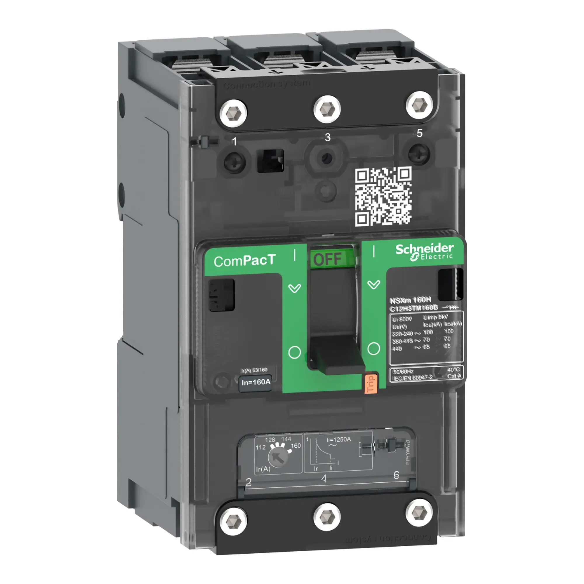 Schneider Electric C11B3TM050B Compact power circuit breaker ComPacT NSXm 50 A with TM50D 3P 25kA/415V Busbar (img_002)