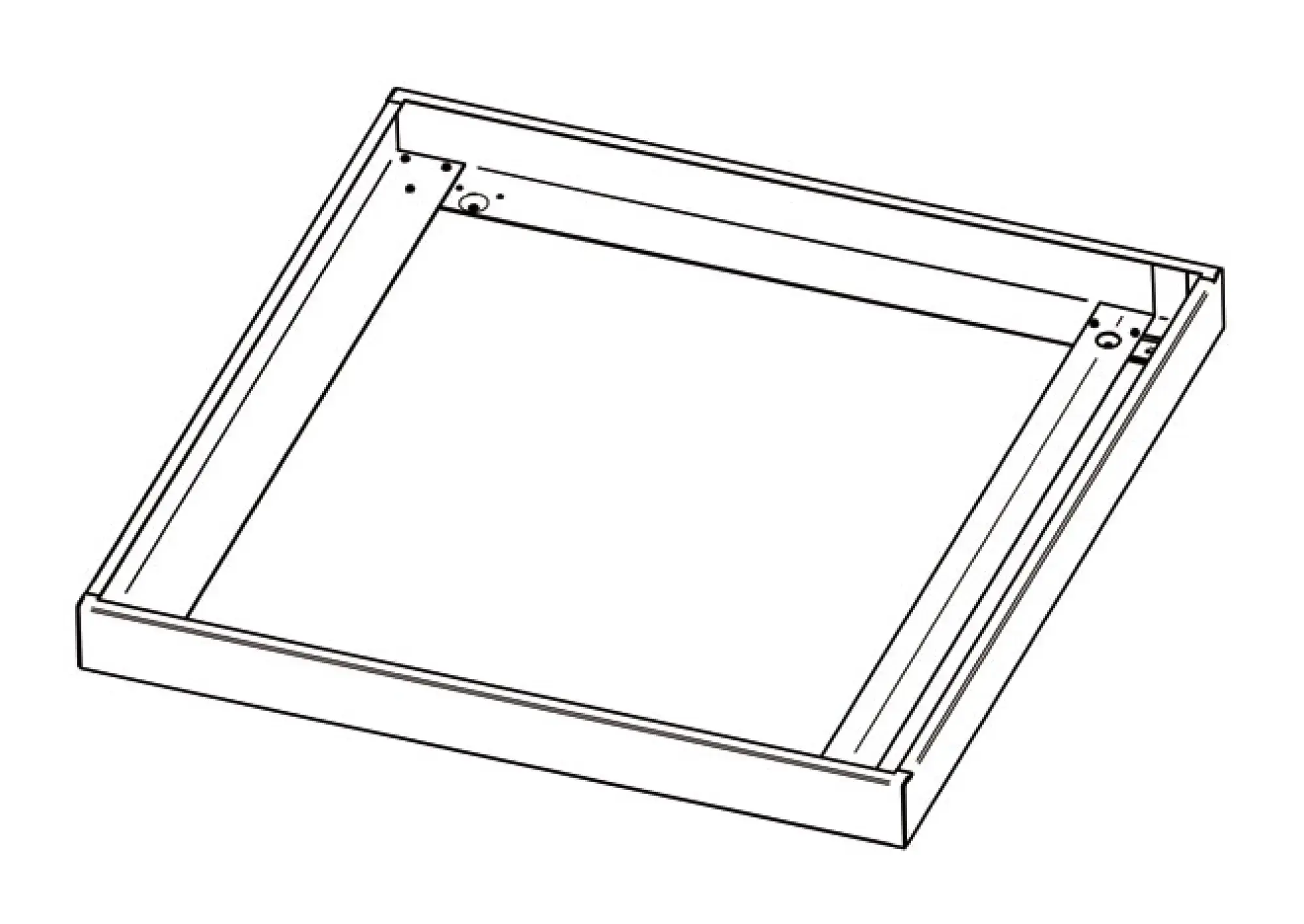 Performance iN Lighting 86256010 Anbaugehäuse für quadratische Flächenleuchte 86256010 (img_001)