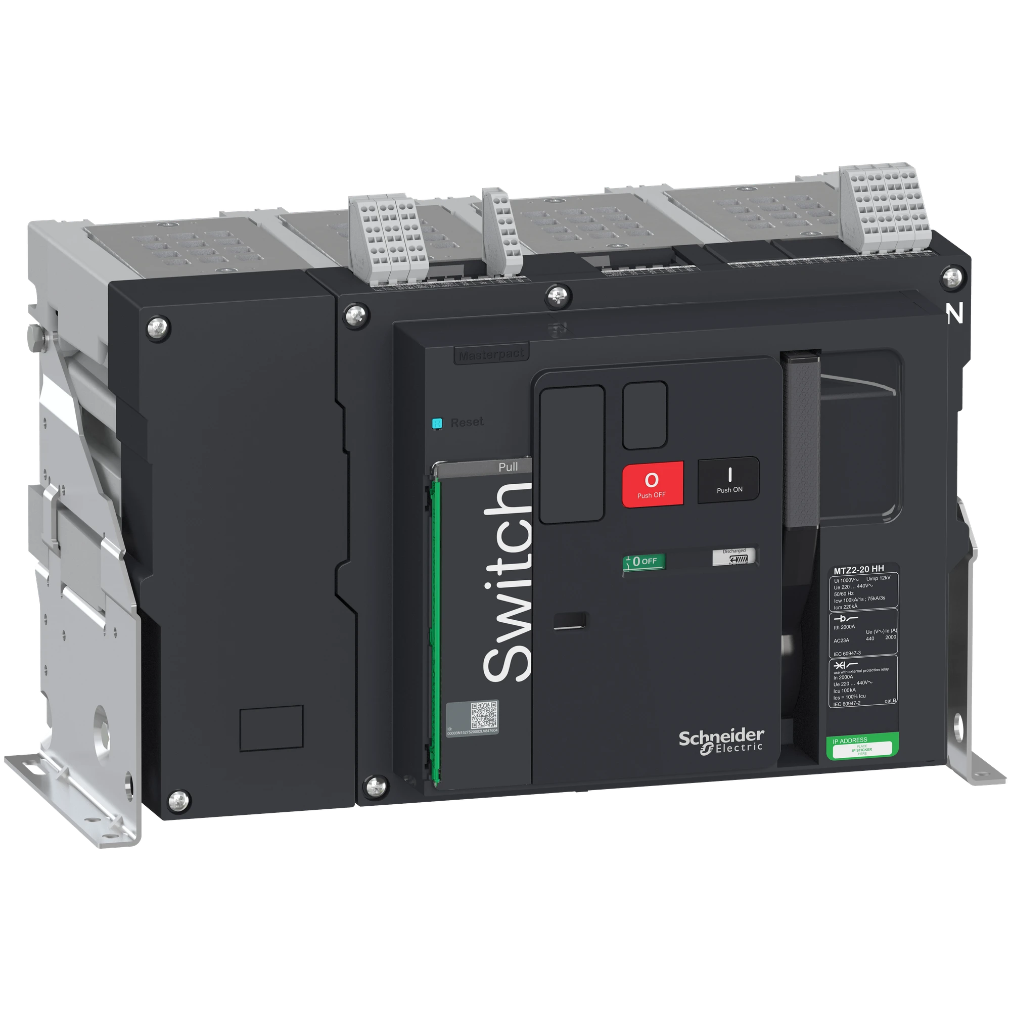 Schneider Electric LV846342 MasterPact MTZ2 2000A HH Icm=220kA/440V 4P Disconnecter Fixed Installation Neutral Right (img_001) Schneider Electric LV846342 MasterPact MTZ2 2000A HH Icm=220kA/440V 4P Disconnecter Fixed Installation Neutral Right (img_001)