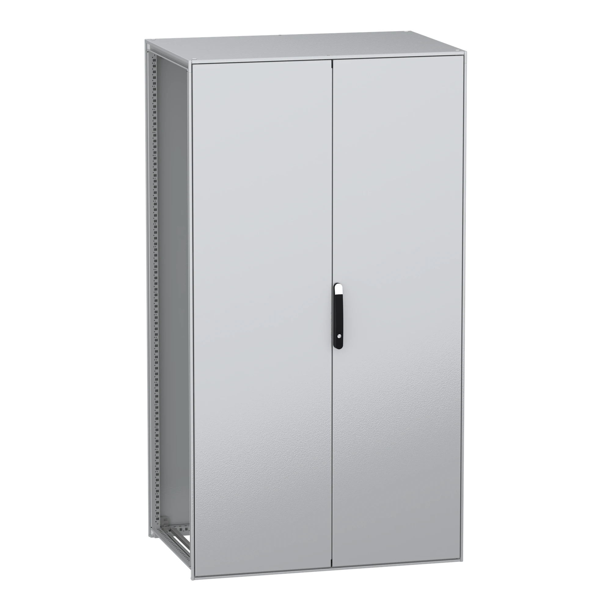 Schneider Electric NSYSFN2212802D Freestanding enclosure, PanelSeT SFN, from decarbonized steel, without mounting plate, assembled, 2200x1200x800mm, 2 doors, IP55 (img_001)