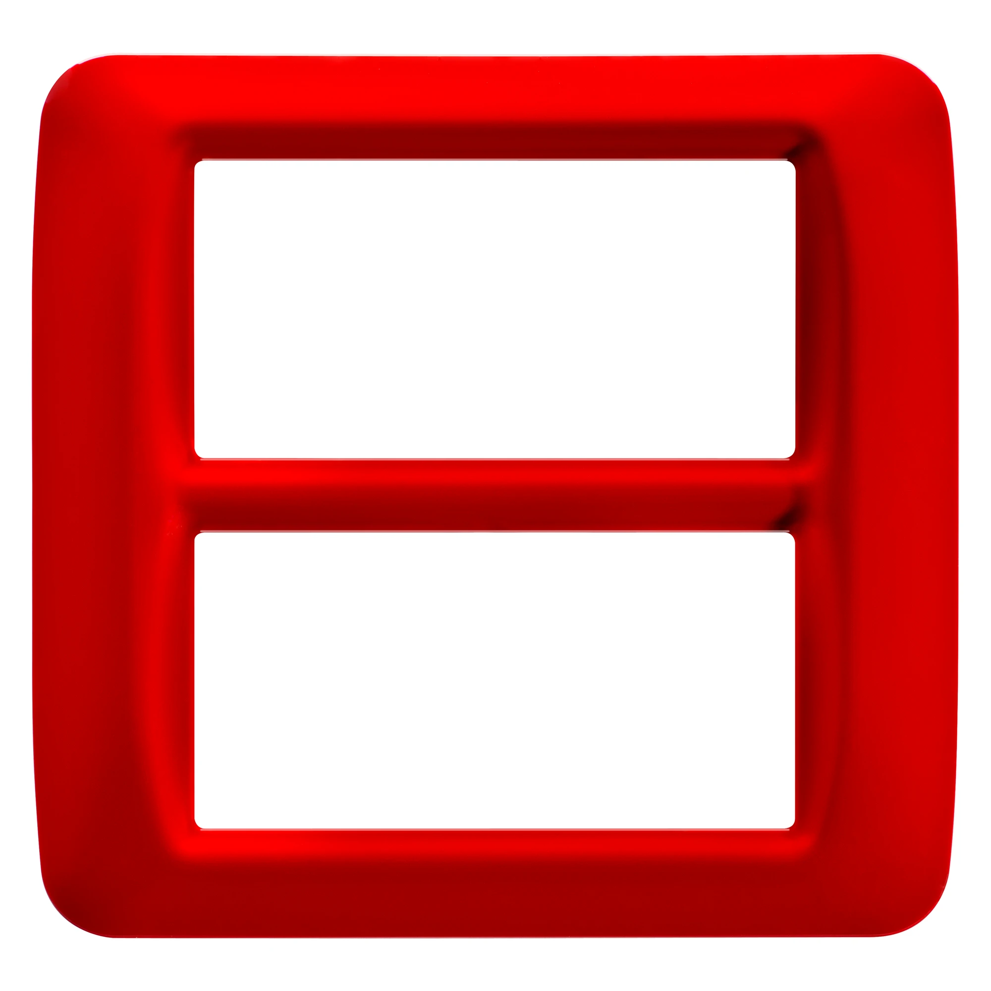 GEWISS GW22527 TOP SYSTEM PLATE - IN TECHNOPOLYMER GLOSS FINISHING - 8 GANG (4+4 OVERLAPPING) - GERANIUM RED - SYSTEM (img_001) GEWISS GW22527 TOP SYSTEM PLATE - IN TECHNOPOLYMER GLOSS FINISHING - 8 GANG (4+4 OVERLAPPING) - GERANIUM RED - SYSTEM (img_001)