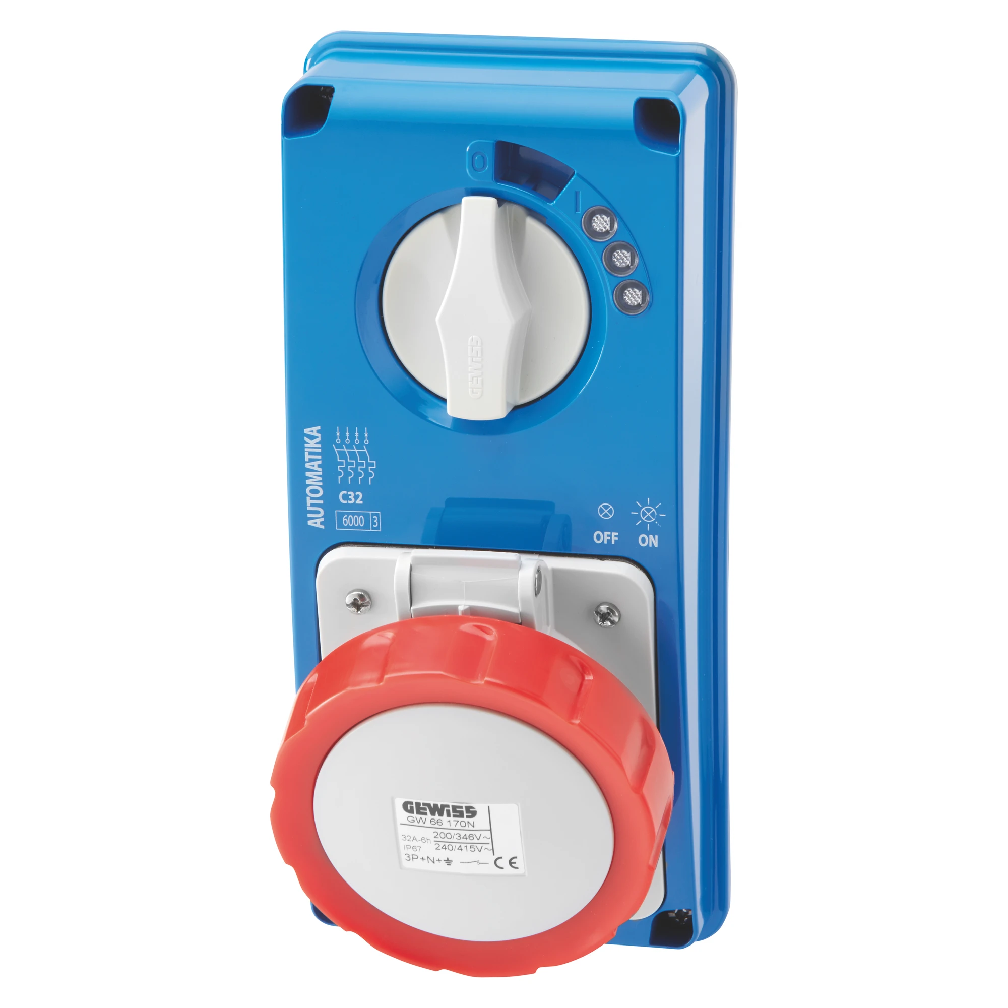 GEWISS GW66157N IEC Steckdose schaltbar/LS-Schalter senkrecht ohne Gehaeuse 16A/3 pol. 400V IP67 (img_001) GEWISS GW66157N IEC Steckdose schaltbar/LS-Schalter senkrecht ohne Gehaeuse 16A/3 pol. 400V IP67 (img_001)