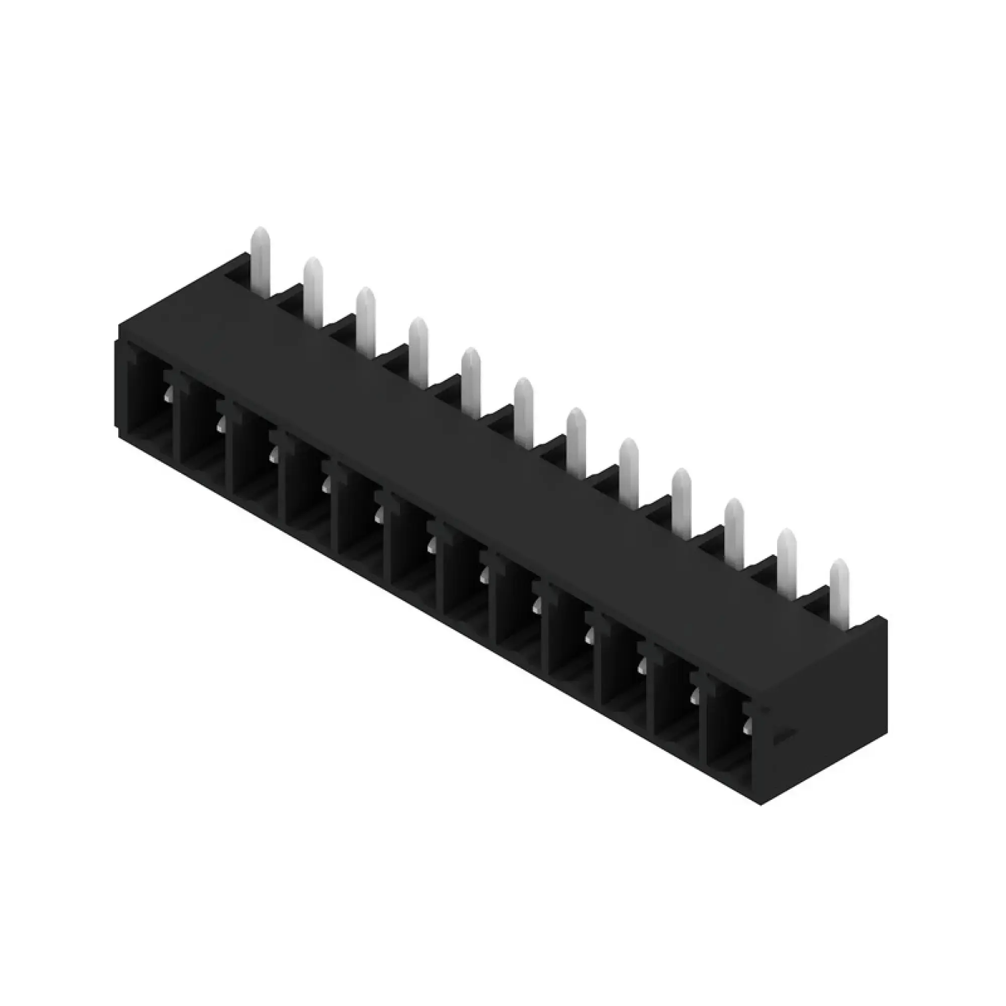 Weidmüller 1036590000 PCB connector (board connection), 160 V, 17.5 A, Pitch in mm: 3.81, Number of poles: 12, THT/THR solder connection, Box (img_001)