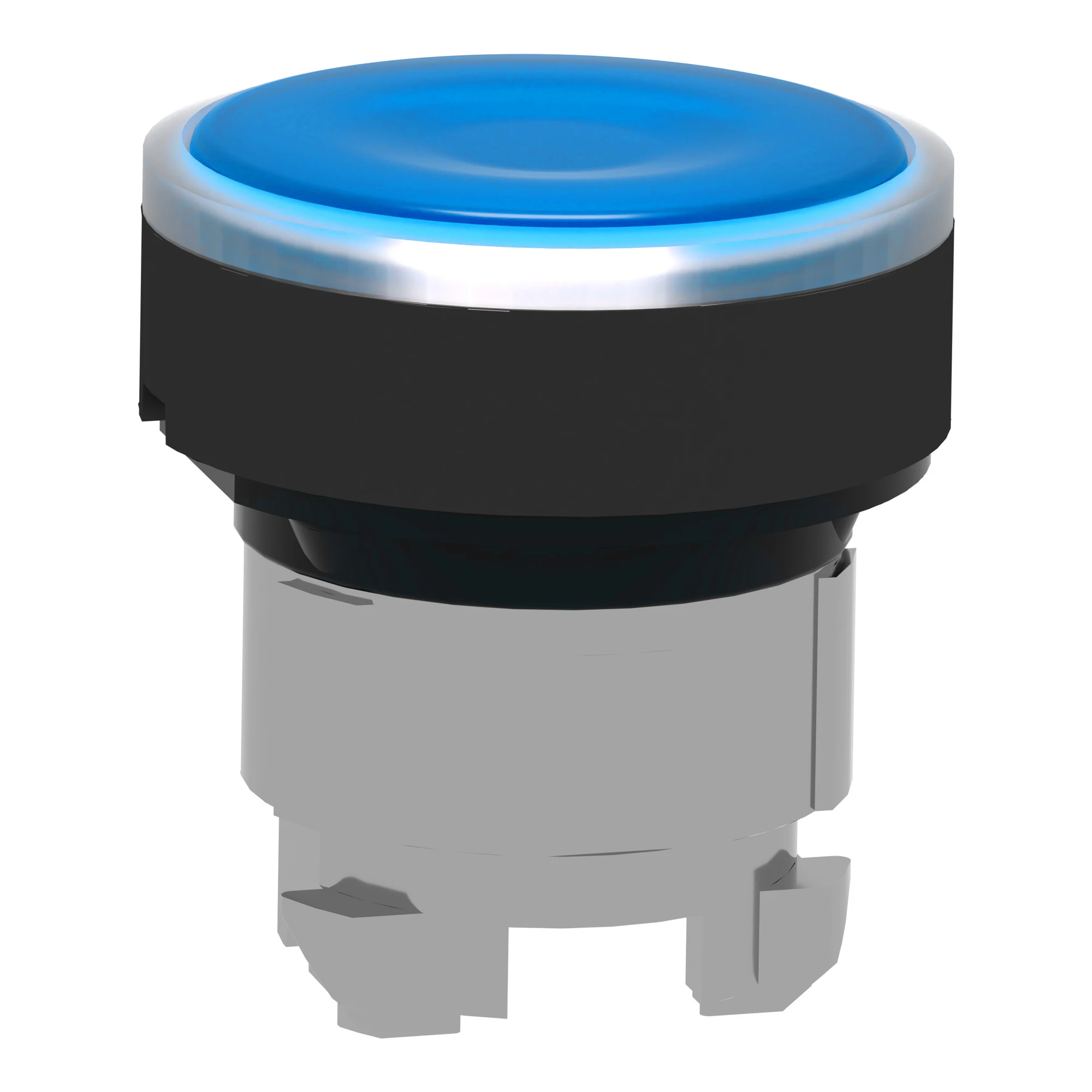 Schneider Electric ZB4BW3637 Illuminated pushbutton, front element, Harmony XB4, metal black, 22mm, blue, unlabelled, momentary, for universal LED (img_004) Schneider Electric ZB4BW3637 Illuminated pushbutton, front element, Harmony XB4, metal black, 22mm, blue, unlabelled, momentary, for universal LED (img_004)