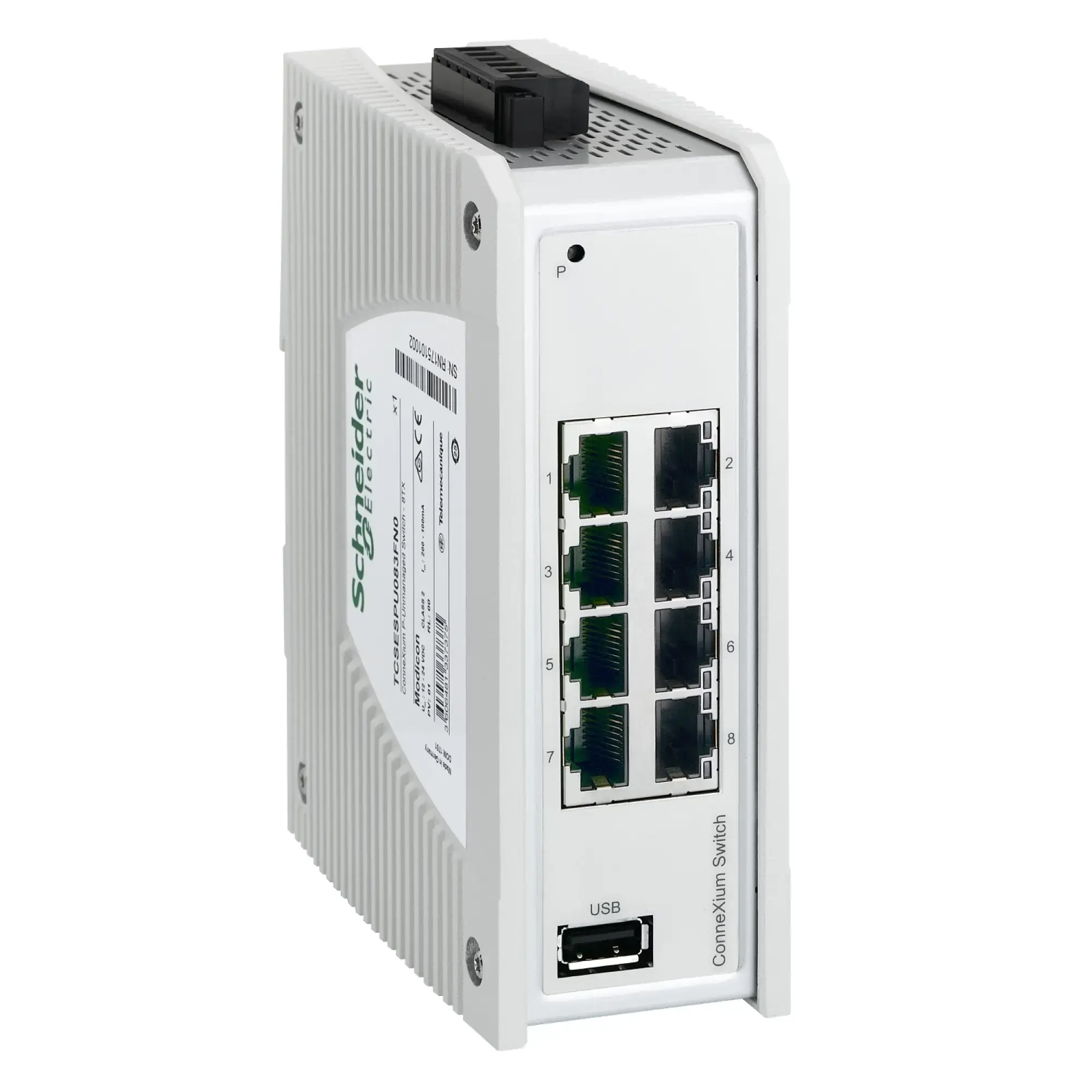 Schneider Electric TCSESPU083FN0 ConneXium Premium Unmanaged - 8 Ports for Copper (8TX 10/100 Mbps) (img_002) Schneider Electric TCSESPU083FN0 ConneXium Premium Unmanaged - 8 Ports for Copper (8TX 10/100 Mbps) (img_002)
