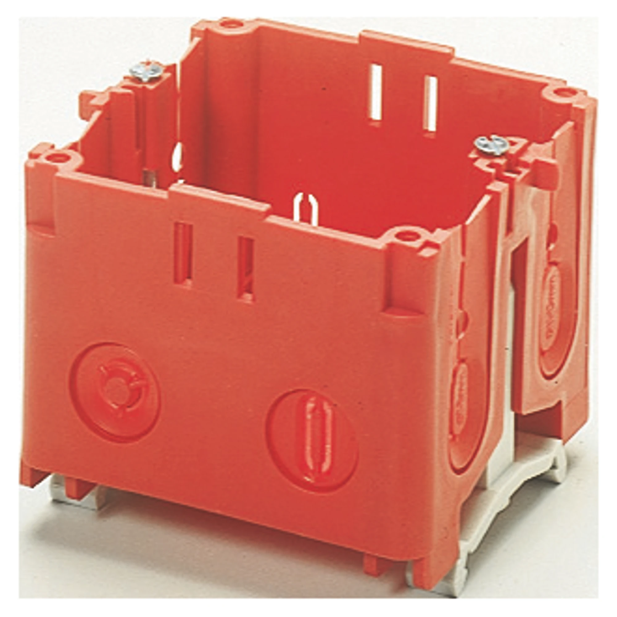 GEWISS NP50305 DEVICE BOX - 2 GANGS - 52MM DEEP - RED (img_001)