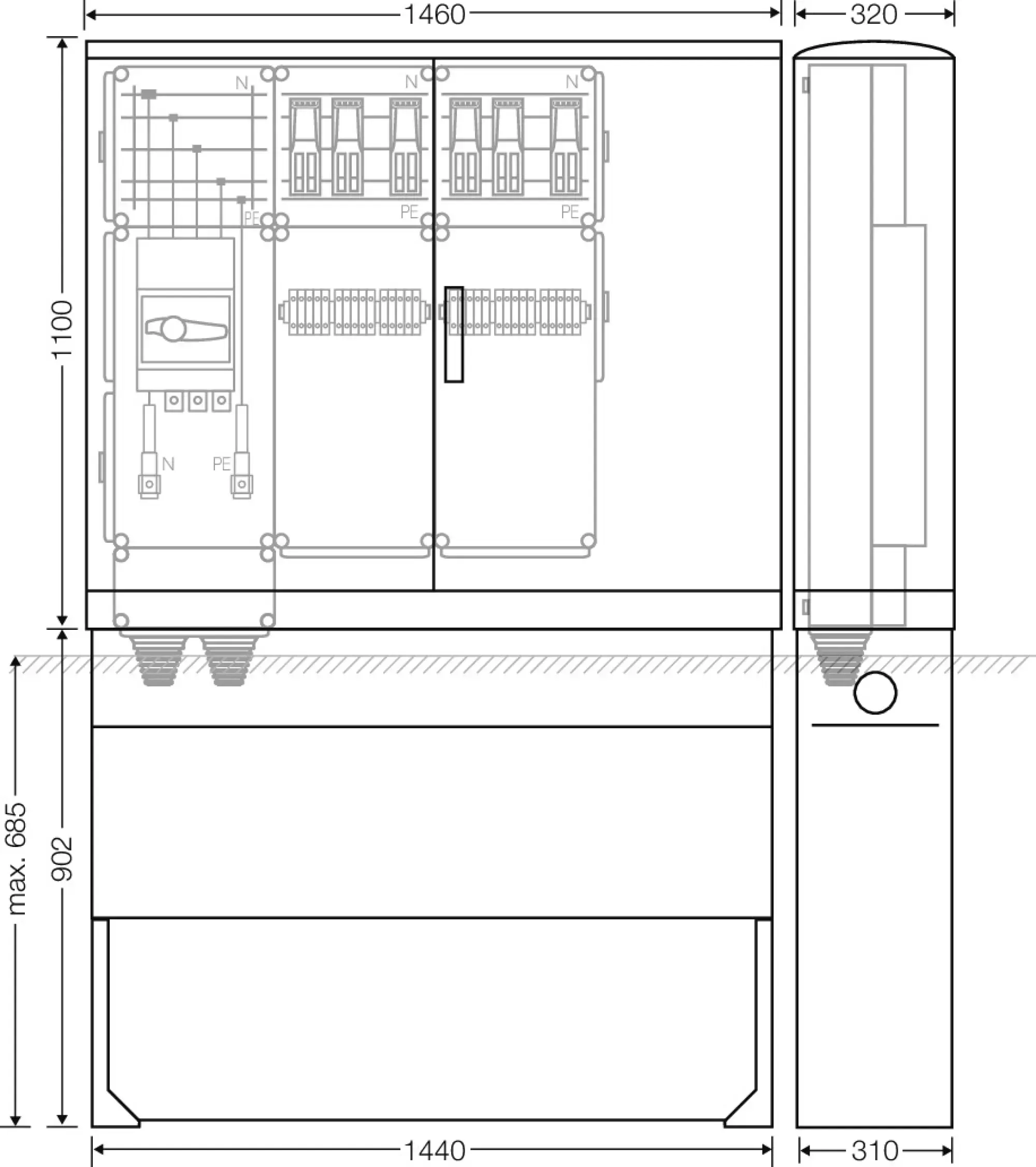 Hensel 65000223 Ladeverteiler für bis zu 6 Doppelladepunkte à 22kW Mi EV 44kW 6010 (img_002) Hensel 65000223 Ladeverteiler für bis zu 6 Doppelladepunkte à 22kW Mi EV 44kW 6010 (img_002)