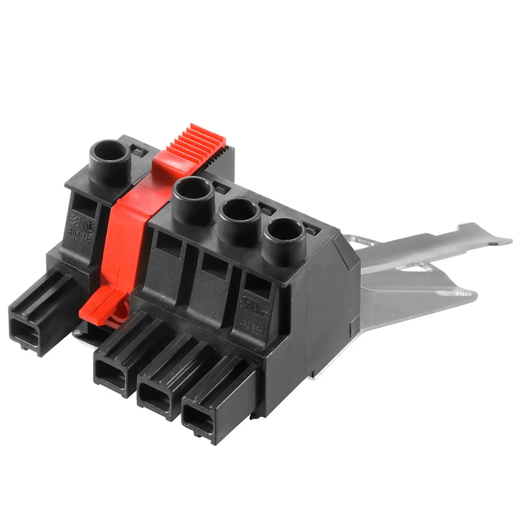 Weidmüller 2627420000 PCB connector (wire connection), 1000 V, 78.3 A, Pitch in mm: 10.16, 16 mm², Number of poles: 4, Clamping yoke connection, Box (img_001) Weidmüller 2627420000 PCB connector (wire connection), 1000 V, 78.3 A, Pitch in mm: 10.16, 16 mm², Number of poles: 4, Clamping yoke connection, Box (img_001)