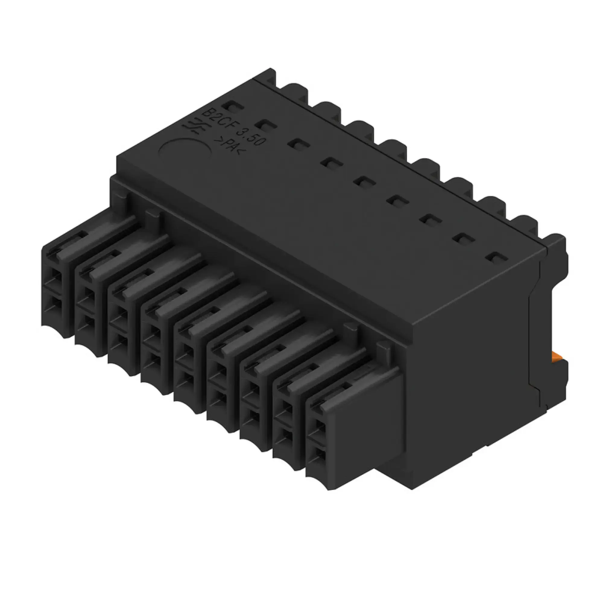 Weidmüller 1277540000 PCB connector (wire connection), 160 V, 13.4 A, Pitch in mm: 3.50, 1.5 mm², Number of poles: 18, PUSH IN with actuator, Box (img_001)