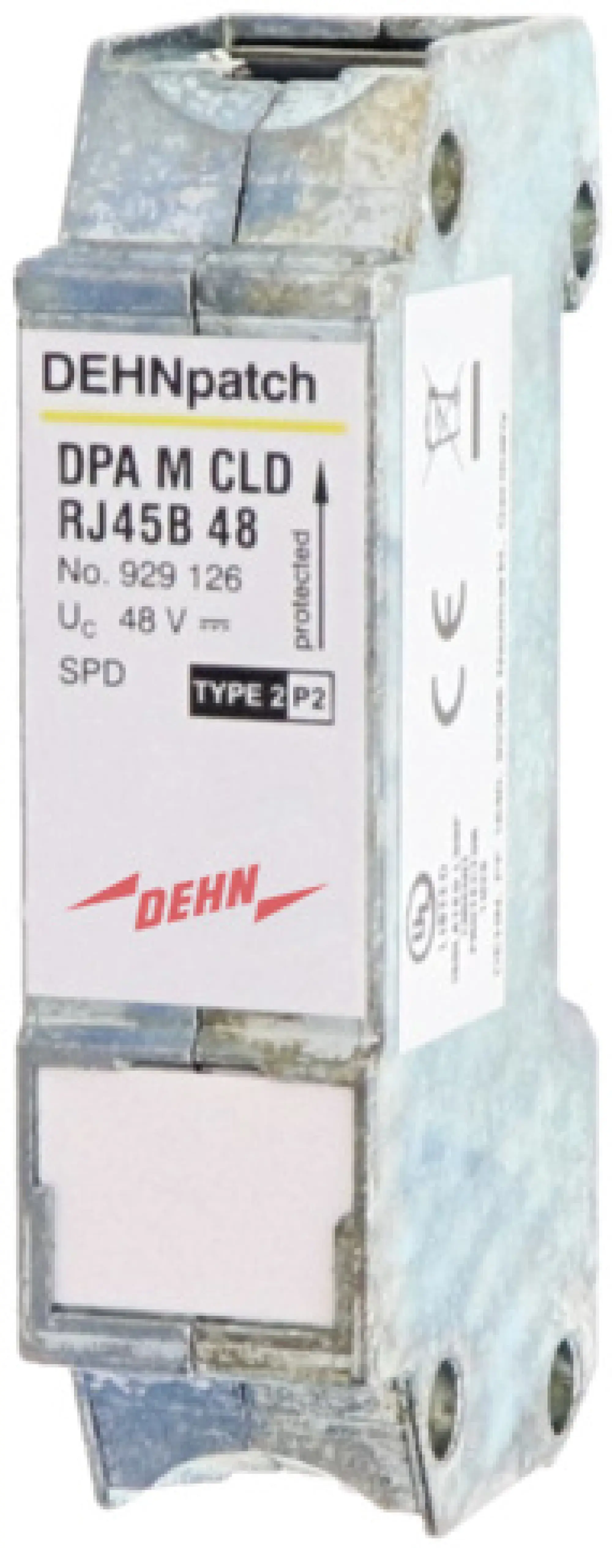 Dehn 929126 Surge arrester DEHNpatch with 2 RJ45 sockets (img_001)