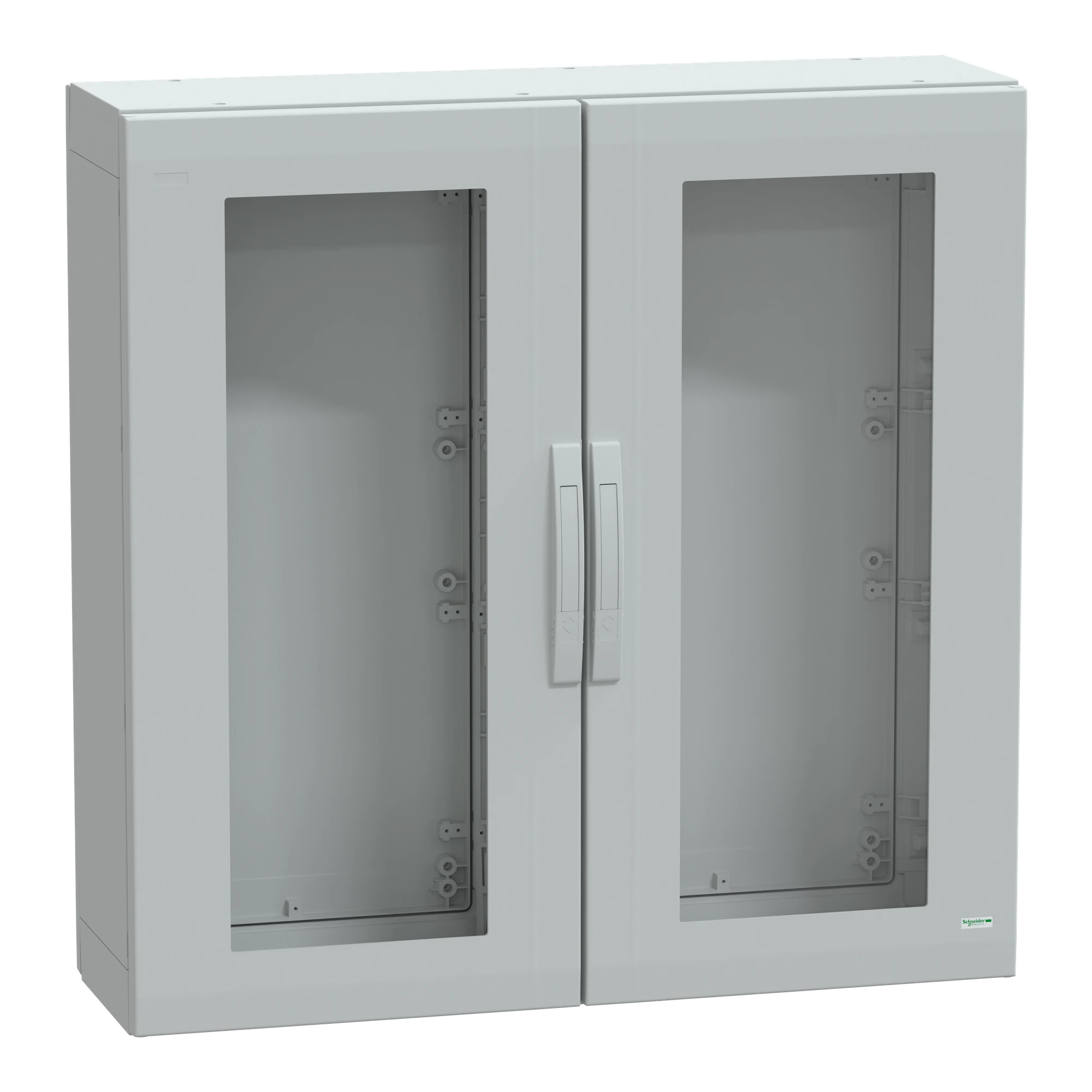 Schneider Electric NSYPLA10103TG Polyester enclosure floor-standing PLA completely sealed 1000x1000x320mm IP65, transp. doors (img_001)