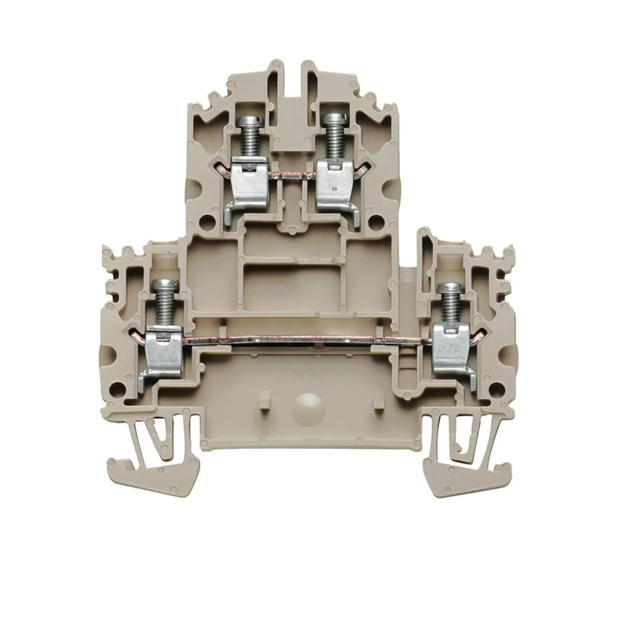 Weidmüller 1041900000 Multi-tier modular terminal, Screw connection, dark beige, 4 mm², 800 V, 400 V, Number of connections: 4, Number of levels: 2, TS 35, V-0, Wemid (img_001) Weidmüller 1041900000 Multi-tier modular terminal, Screw connection, dark beige, 4 mm², 800 V, 400 V, Number of connections: 4, Number of levels: 2, TS 35, V-0, Wemid (img_001)