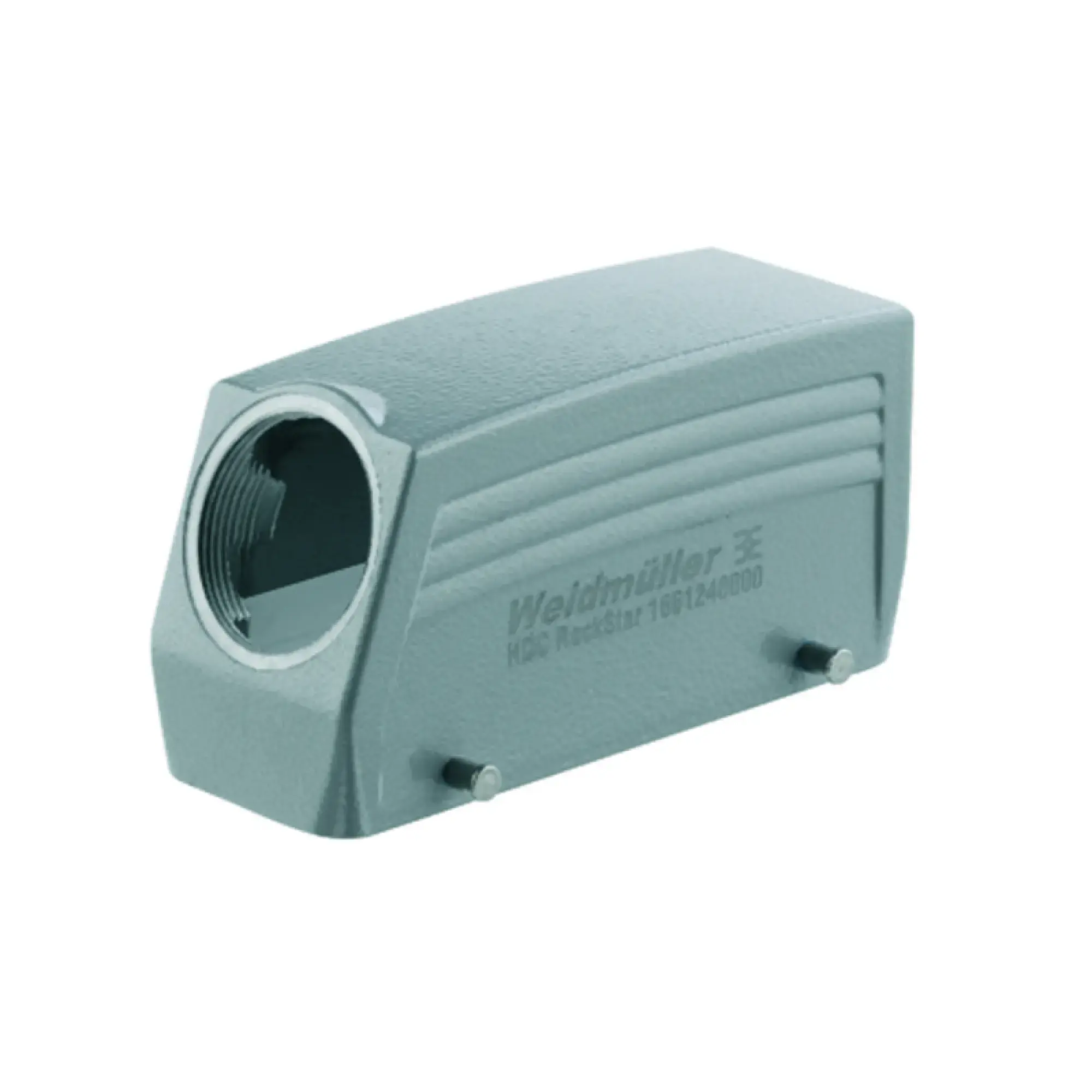 Weidmüller 1661240000 Housing (industry plug-in connectors), Cable entry from side, Plug housing, Side-locking clamp on lower side, Size: 8, IP65 (in plugged condition) (img_001)