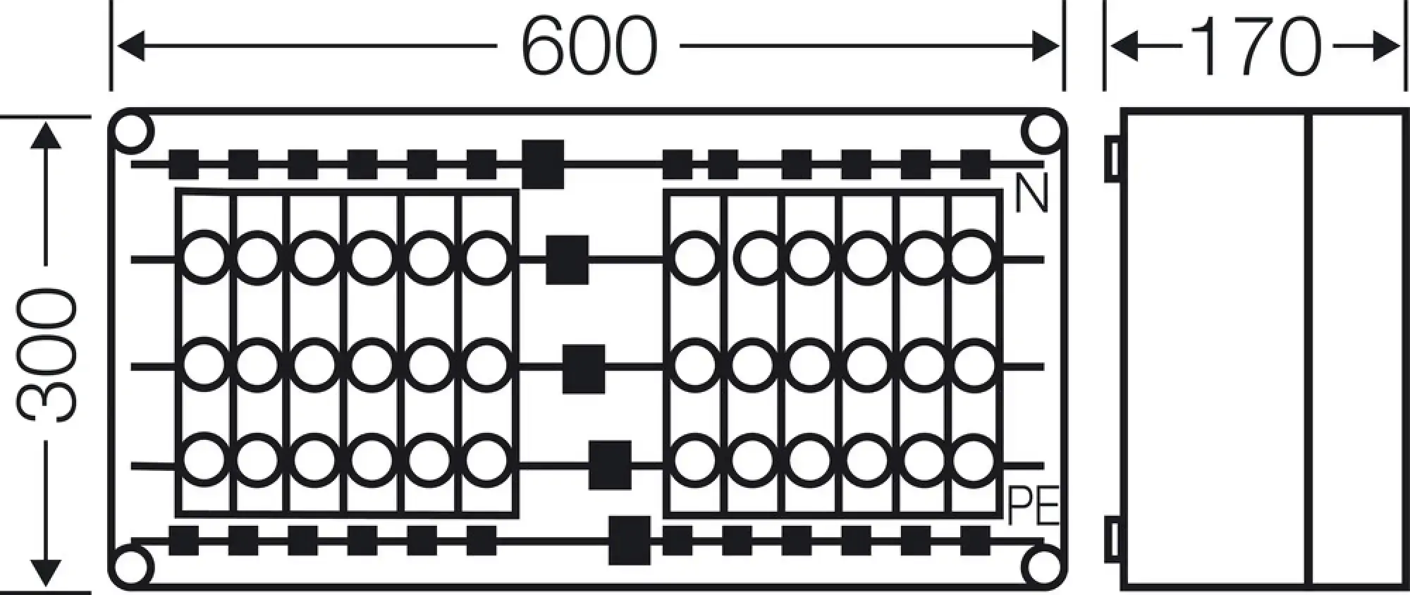 Hensel 2000628 Mi-Sicherungsgehäuse, 12x3x63A, D02, E18 auf Sammelschiene 250 A, 5polig Mi 3435 (img_004) Hensel 2000628 Mi-Sicherungsgehäuse, 12x3x63A, D02, E18 auf Sammelschiene 250 A, 5polig Mi 3435 (img_004)