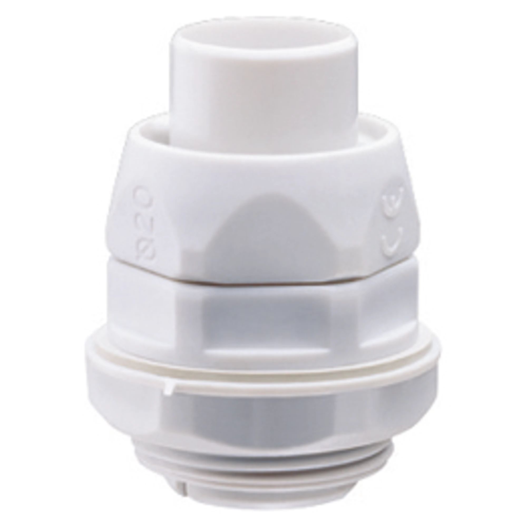 GEWISS DX54020 Verschraubung gerade M25 drehbar IP54 fuer Schutzschlauch 20 mm grau (img_001)