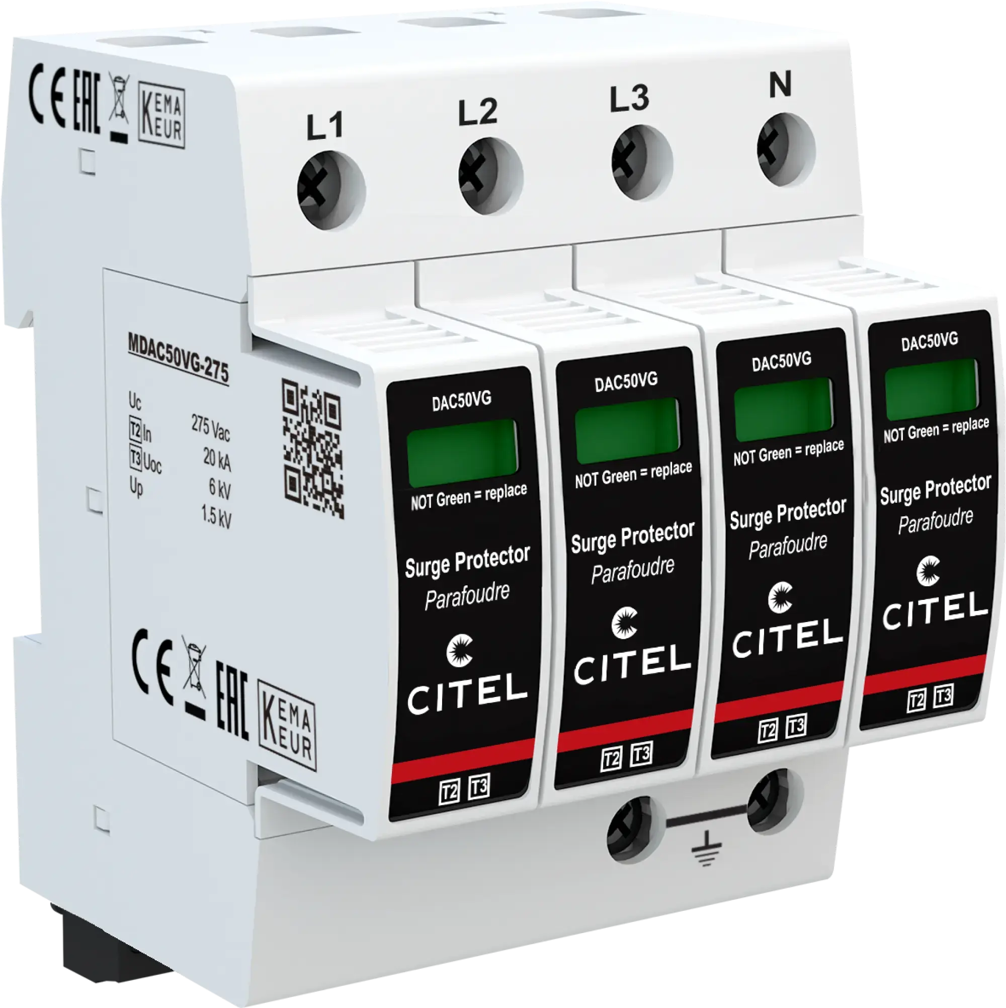 Citel 821130224 Kombi-Ableiter 4-polig Typ 2+3 für 230/400 V TNS Netze (img_001) Citel 821130224 Kombi-Ableiter 4-polig Typ 2+3 für 230/400 V TNS Netze (img_001)