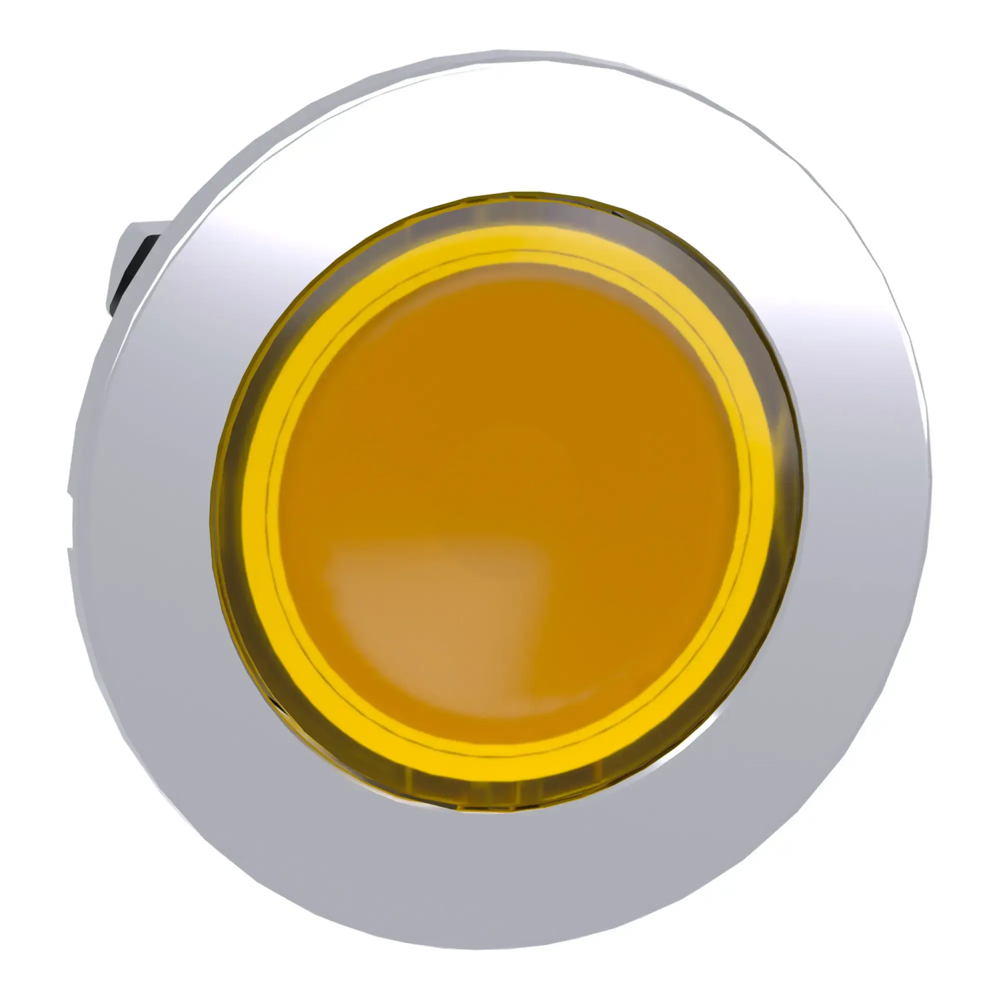 Schneider Electric ZB4FW383 Illuminated push-button, front element, Harmony XB4F, metal, 30mm, yellow, unmarked, momentary, for universal LED (img_008)