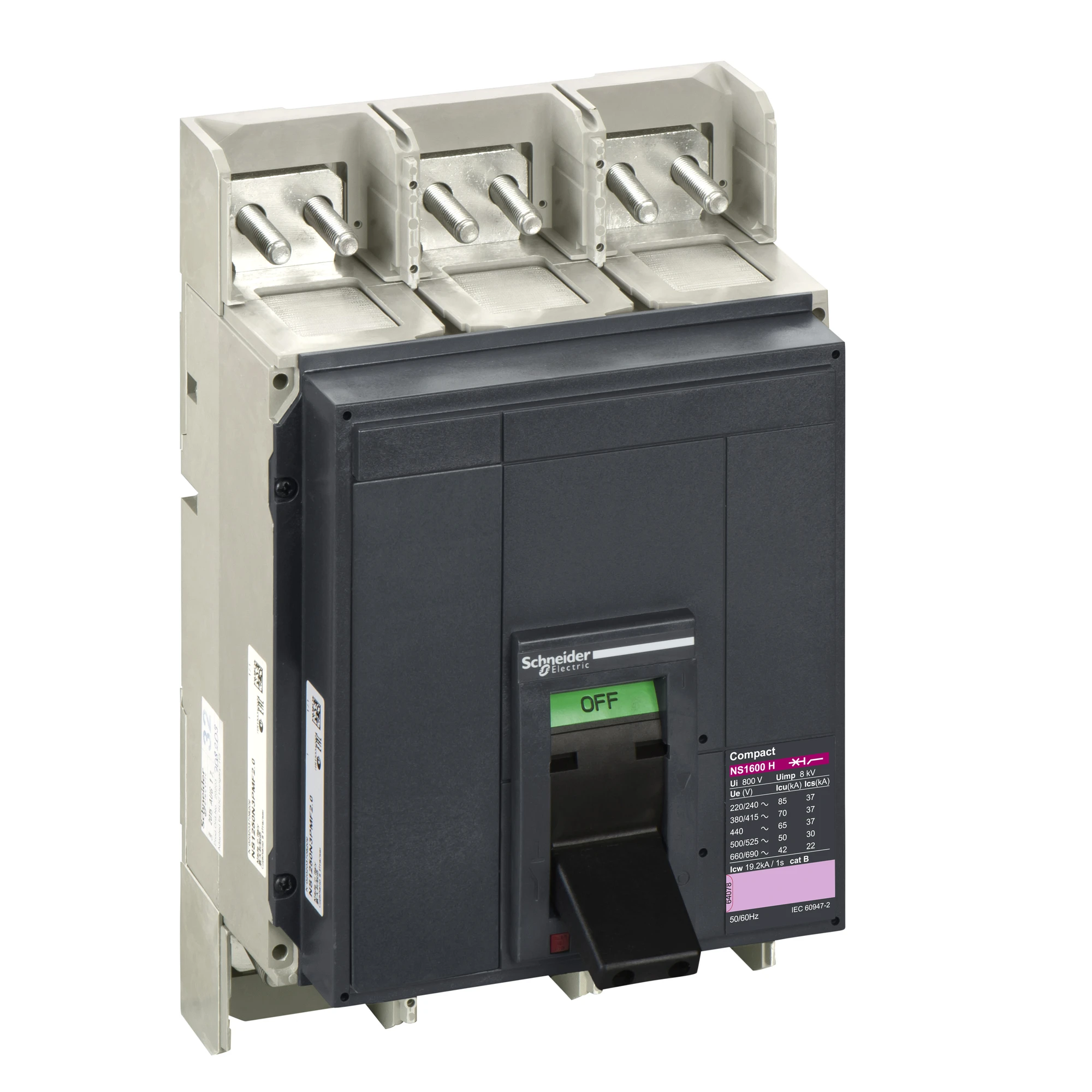 Schneider Electric 33261 ComPact NS1600H, 3P, 1600A, 70kA/415V AC (img_001) Schneider Electric 33261 ComPact NS1600H, 3P, 1600A, 70kA/415V AC (img_001)