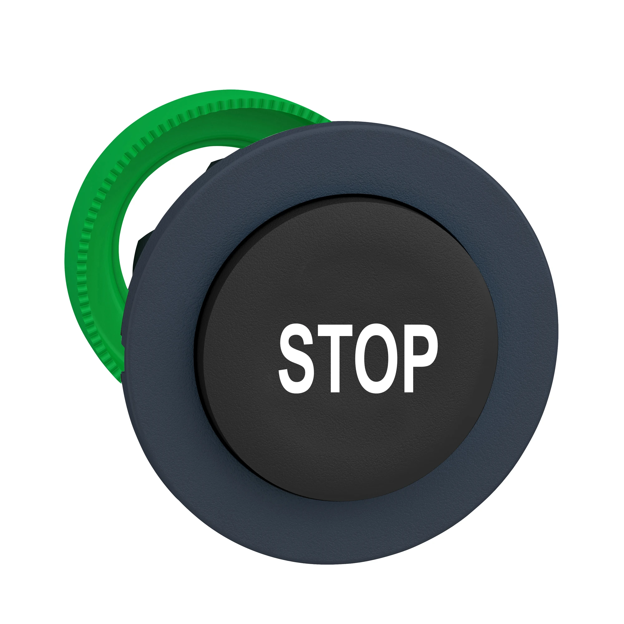 Schneider Electric ZB5FL234 Pushbutton, front element, Harmony XB5F, plastic, 30mm, black, projecting, labeled STOP, momentary (img_001) Schneider Electric ZB5FL234 Pushbutton, front element, Harmony XB5F, plastic, 30mm, black, projecting, labeled STOP, momentary (img_001)