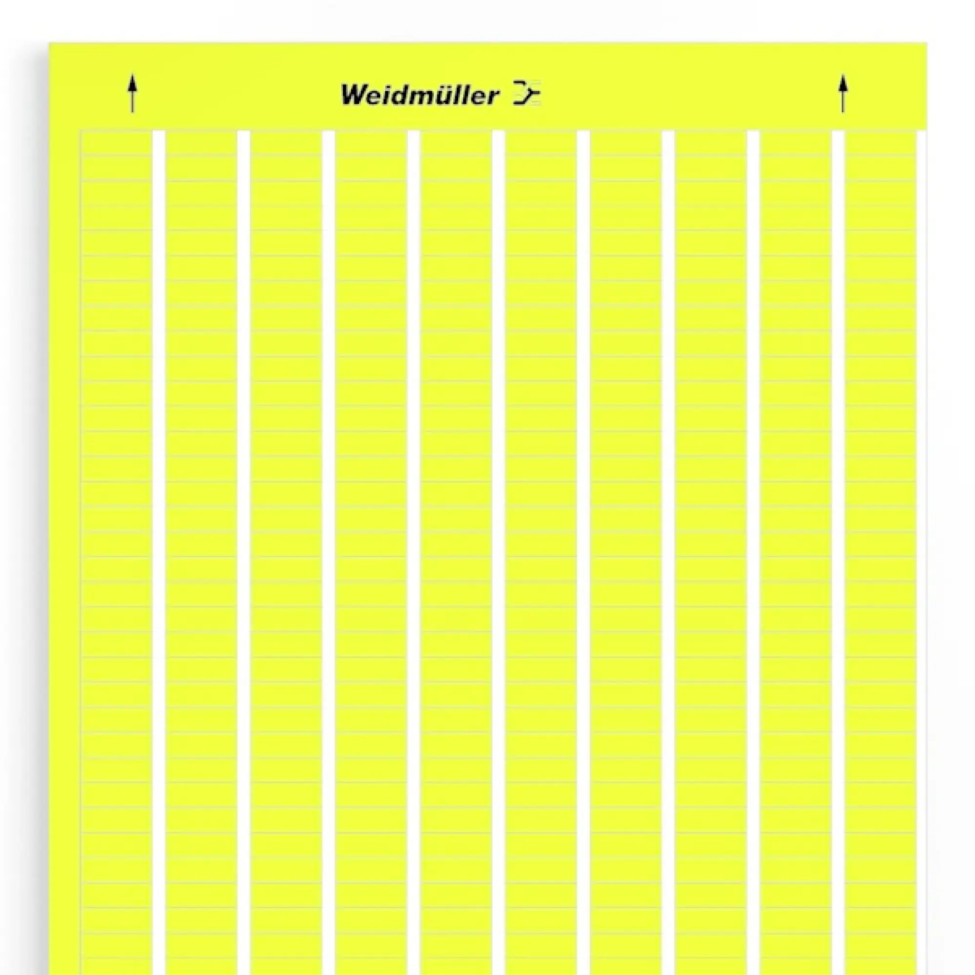 Weidmüller 1835820000 Device marking, Width: 17 mm, Polyester, PVC-free, yellow, Operating temperature range: -40...150 °C (img_001) Weidmüller 1835820000 Device marking, Width: 17 mm, Polyester, PVC-free, yellow, Operating temperature range: -40...150 °C (img_001)