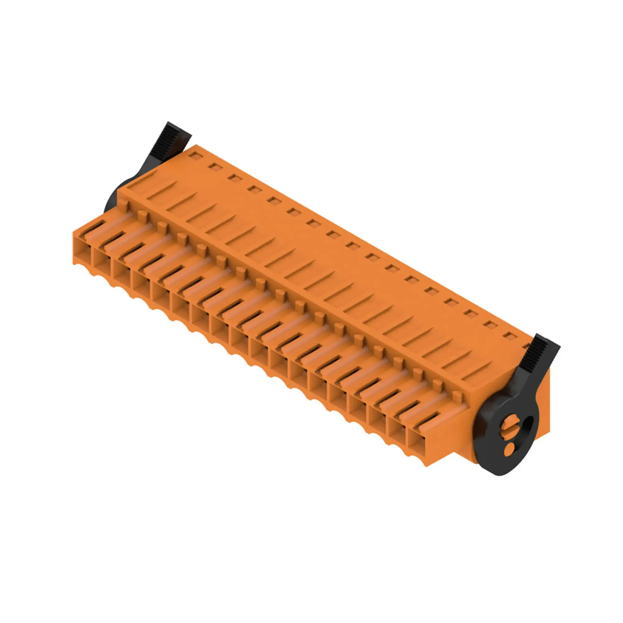 Weidmüller 1691730000 PCB connector (wire connection), 160 V, 14.5 A, Pitch in mm: 3.50, 1.5 mm², Number of poles: 18, Tension-clamp connection, Box BLZF 3.50/18/180LH SN OR BX (img_001) Weidmüller 1691730000 PCB connector (wire connection), 160 V, 14.5 A, Pitch in mm: 3.50, 1.5 mm², Number of poles: 18, Tension-clamp connection, Box BLZF 3.50/18/180LH SN OR BX (img_001)