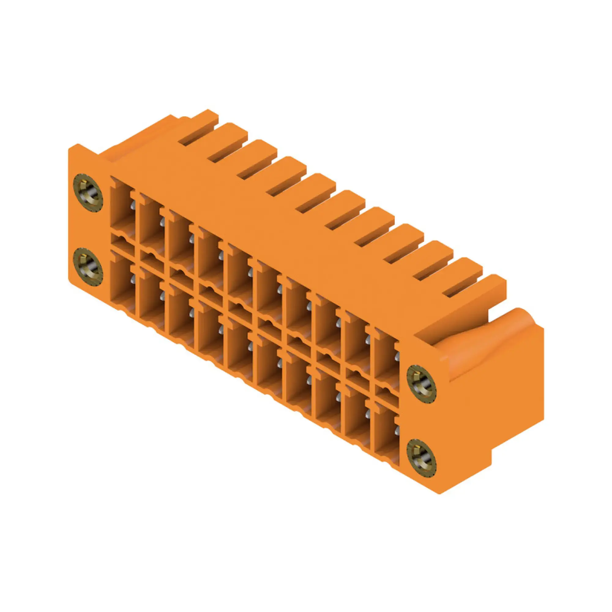 Weidmüller 1041040000 PCB connector (board connection), 160 V, 17.5 A, Pitch in mm: 3.81, Number of poles: 20, THT solder connection, Box (img_001)