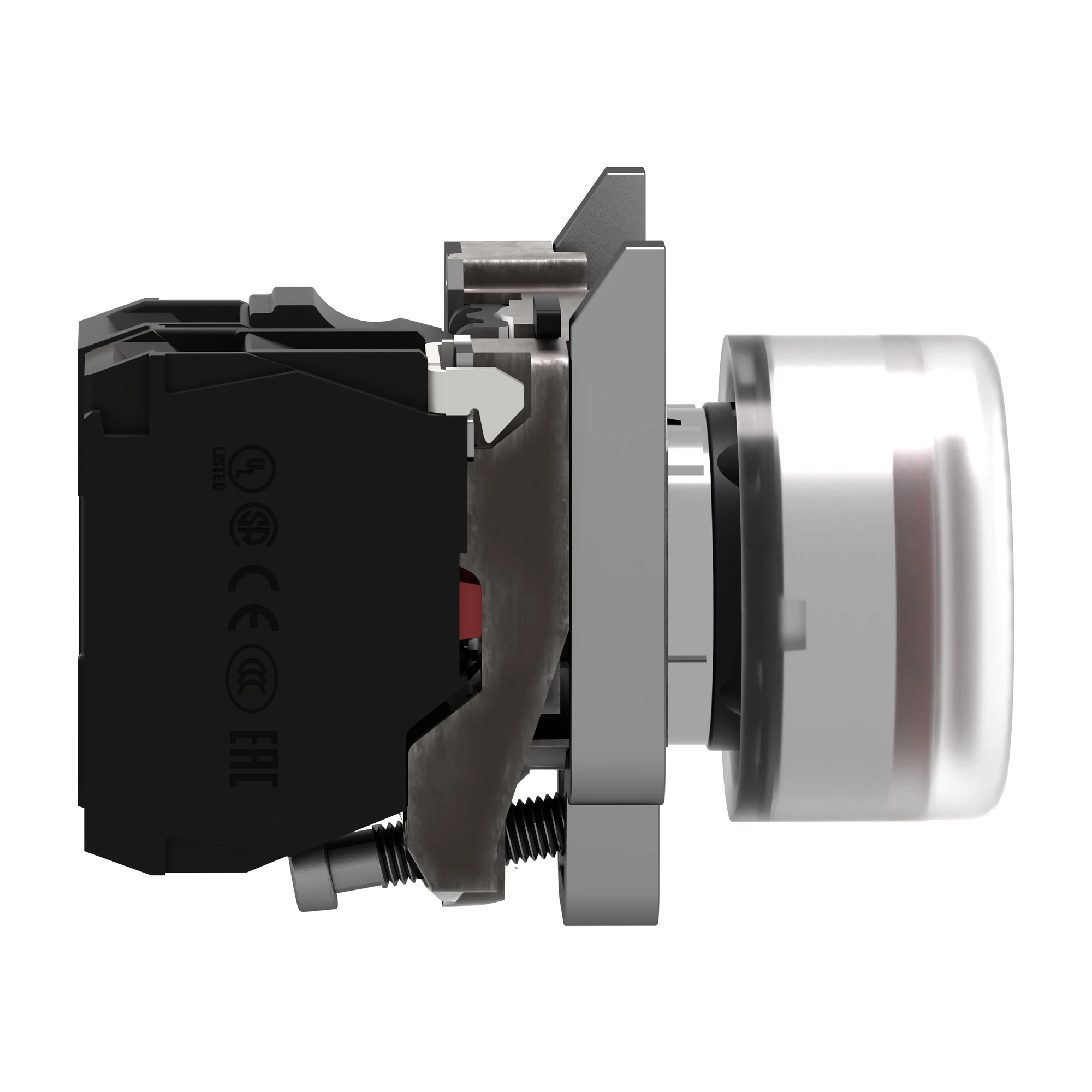 Schneider Electric XB4BP483B5EX Illuminated pushbutton, Harmony XB4, metal, 22mm, red, unmarked, spring return, with protective cover, 1NC, 24V ACDC, ATEX (img_002) Schneider Electric XB4BP483B5EX Illuminated pushbutton, Harmony XB4, metal, 22mm, red, unmarked, spring return, with protective cover, 1NC, 24V ACDC, ATEX (img_002)