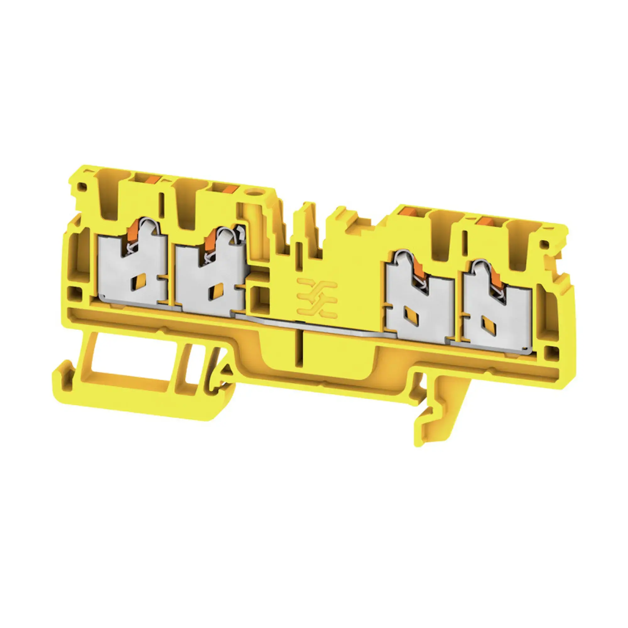 Weidmüller 3109390000 Feed-through terminal block, SNAP IN, yellow, 2.5 mm², 24 A, 800 V, Number of connections: 4 S4C 2.5 YL (img_001) Weidmüller 3109390000 Feed-through terminal block, SNAP IN, yellow, 2.5 mm², 24 A, 800 V, Number of connections: 4 S4C 2.5 YL (img_001)