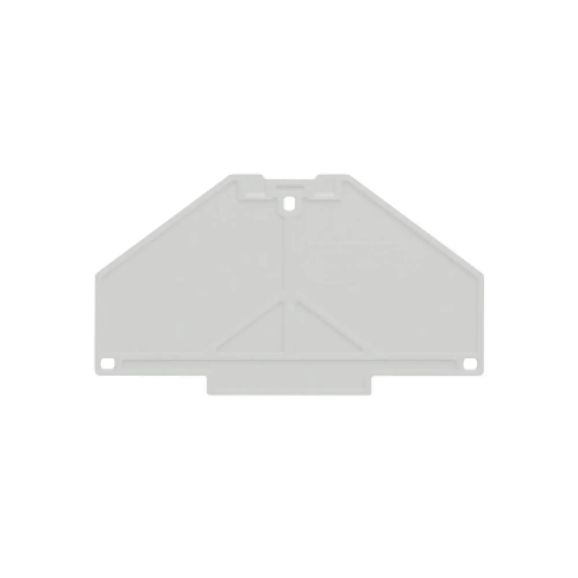 Weidmüller 1211450000 End plate (terminals), grey, Height: 70 mm, Width: 3 mm, V-0, Polycarbonate (img_001)