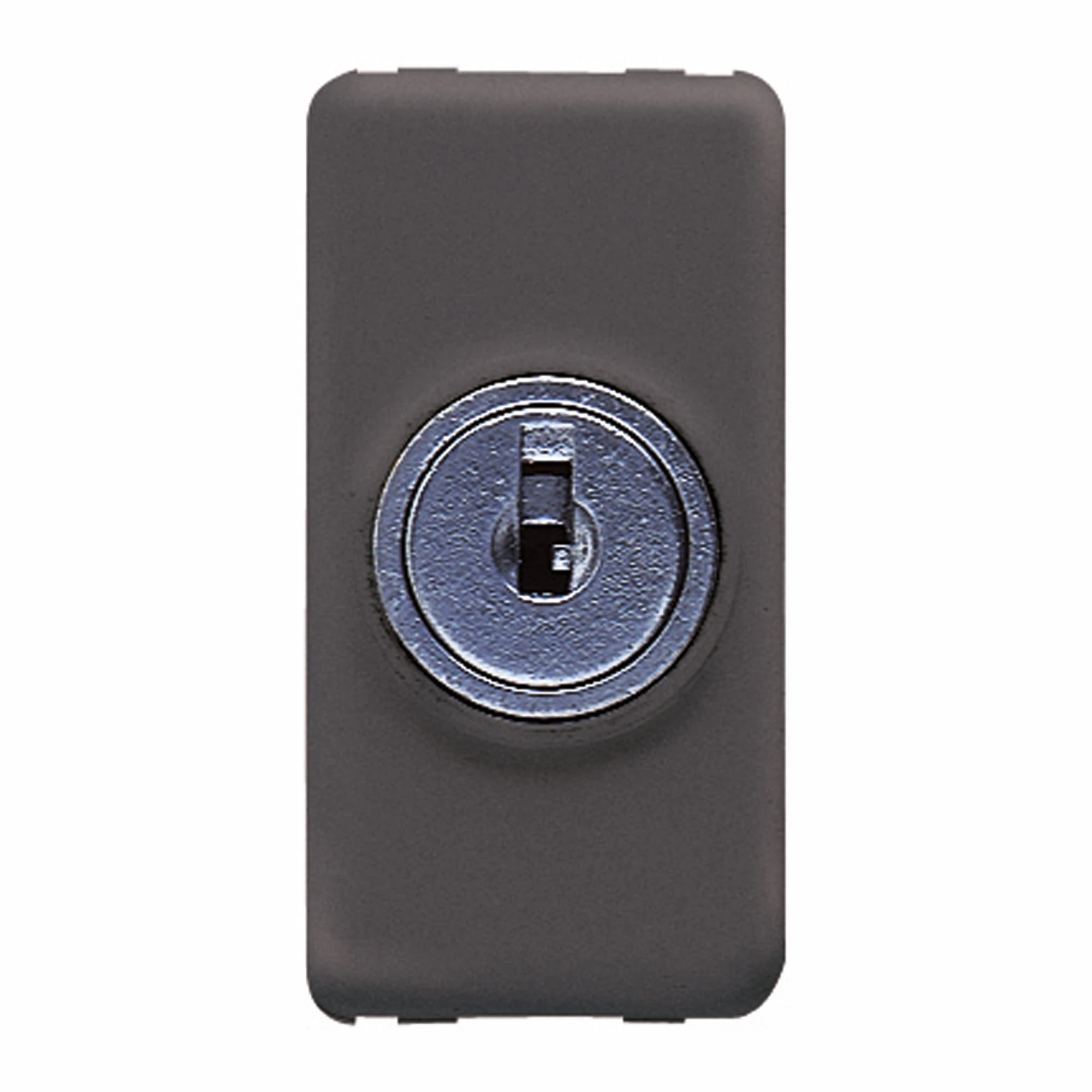 GEWISS GW21008 TWO-WAY SWITCH 1P 250V ac - 10AX - WITH KEY - 1 MODULE - SYSTEM BLACK (img_001)