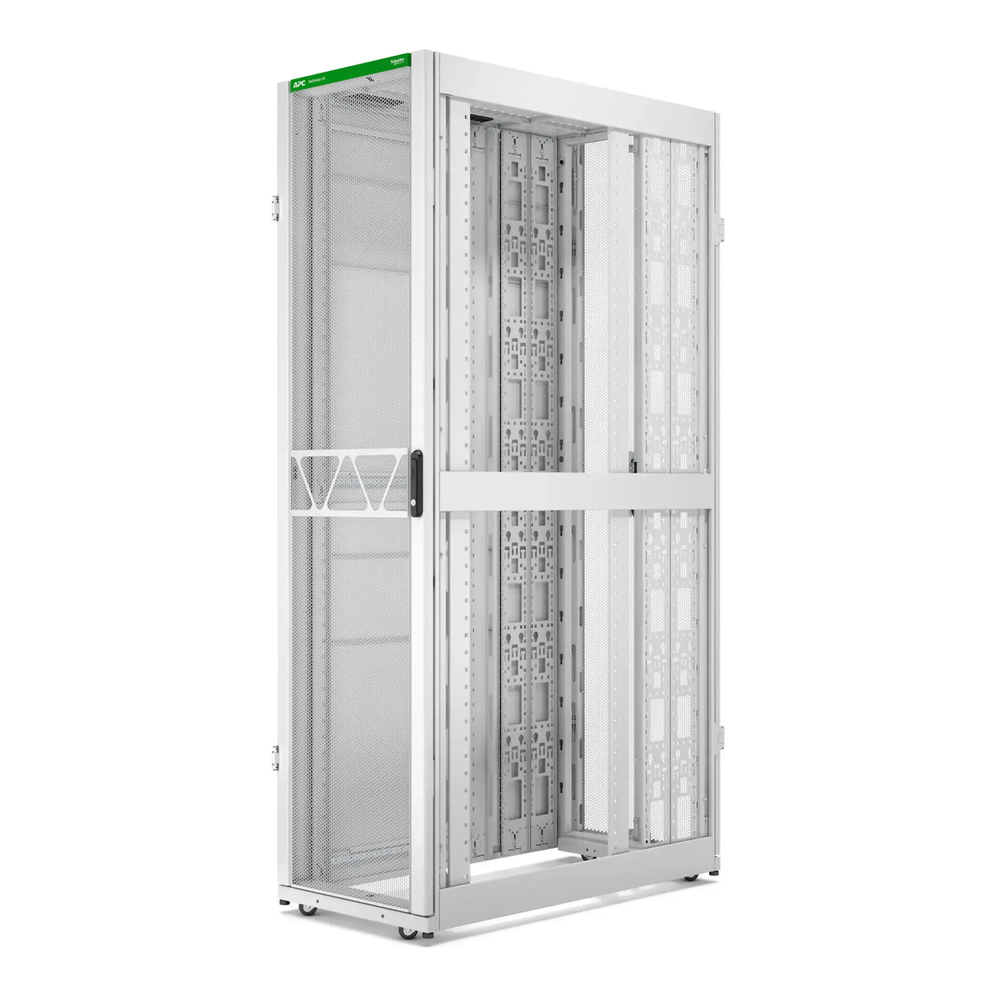 APC AR3307W2 APC NetS HElter SX Server Rack Gen 2, 48 HE, 2258H x 600W x 1200D mm, mit Seitenwänden, Weiß (img_006) APC AR3307W2 APC NetS HElter SX Server Rack Gen 2, 48 HE, 2258H x 600W x 1200D mm, mit Seitenwänden, Weiß (img_006)