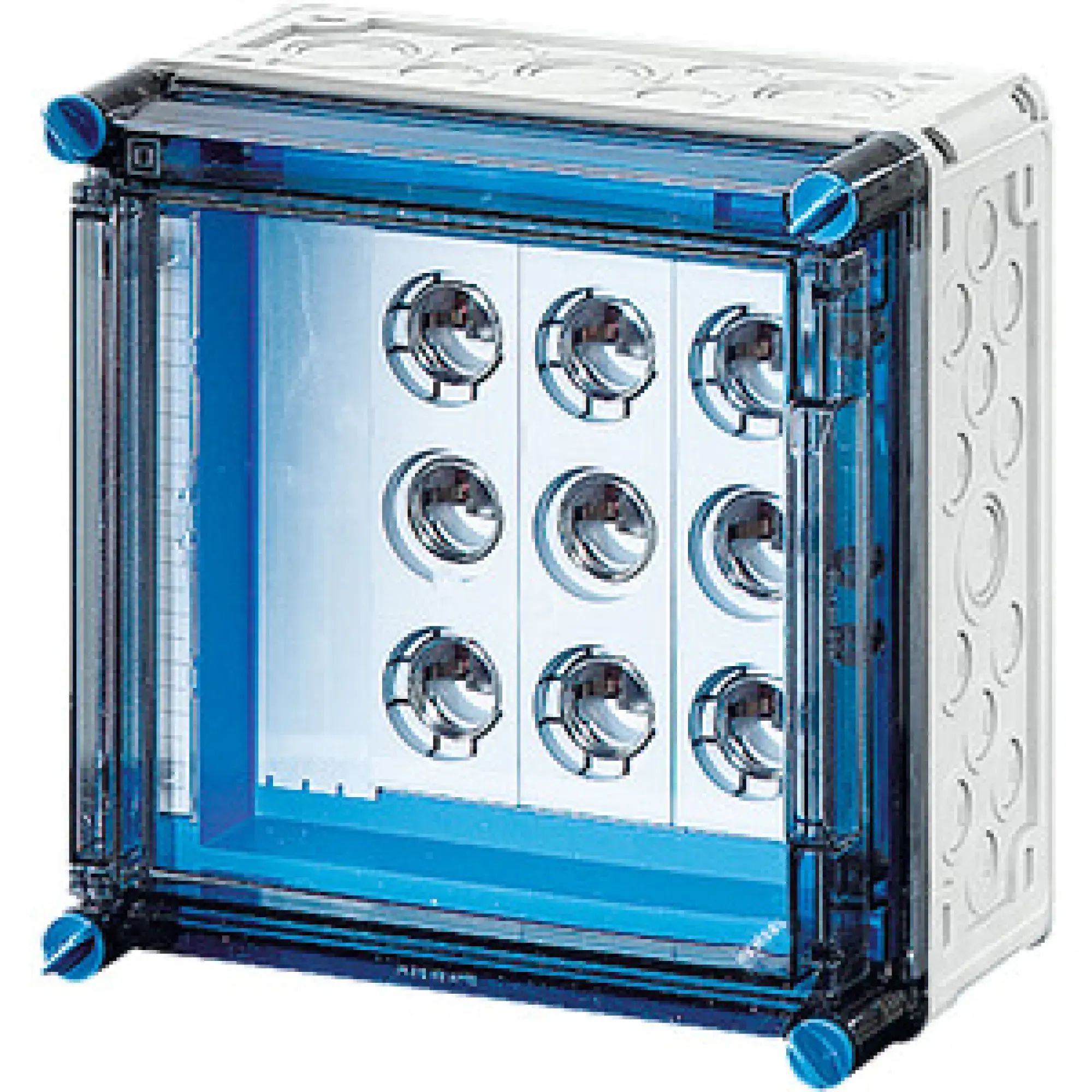 Hensel 2000715 Mi-Sicherungsgehäuse, 3x3x63A, DIII, E33 a. Sammelsch.400A, 5polig, Scharnierd. Mi 3261 (img_001) Hensel 2000715 Mi-Sicherungsgehäuse, 3x3x63A, DIII, E33 a. Sammelsch.400A, 5polig, Scharnierd. Mi 3261 (img_001)