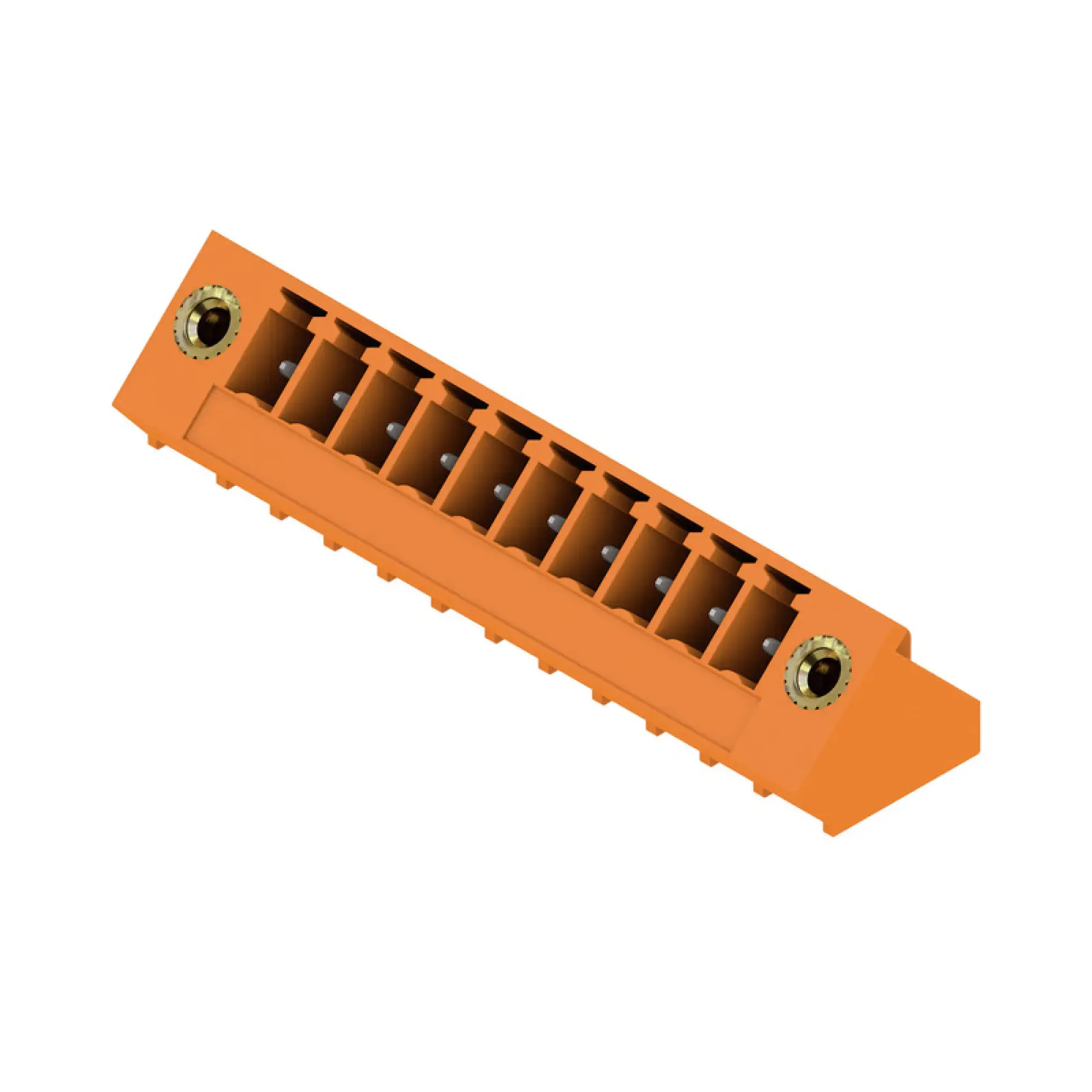 Weidmüller 1976820000 PCB connector (board connection), 160 V, 17.5 A, Pitch in mm: 3.81, Number of poles: 10, THT solder connection, Box (img_001)