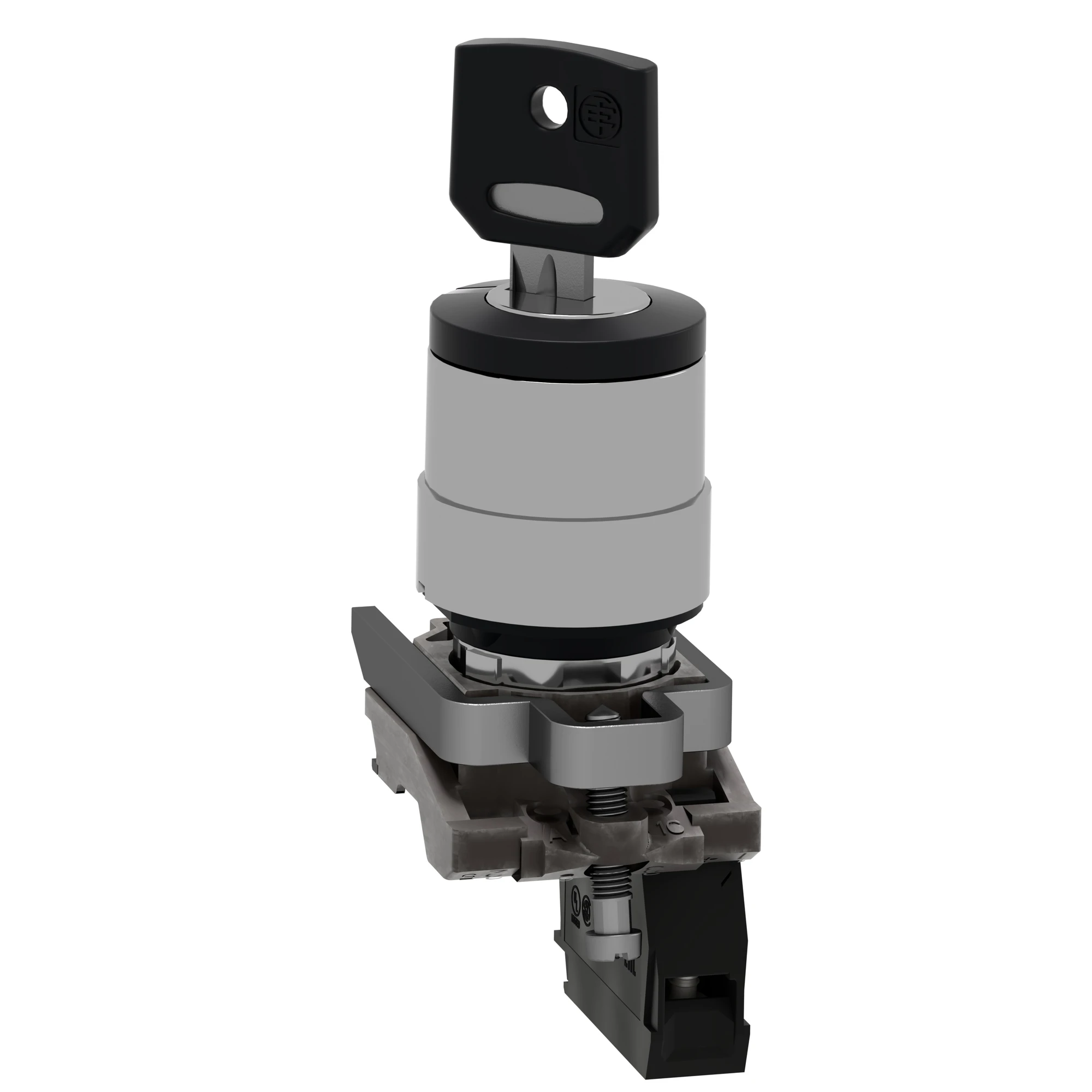 Schneider Electric XB4BG61 Key switch, Harmony XB4, metal, 22mm, black, 2 positions, momentary, Ronis 455, 1S (img_006) Schneider Electric XB4BG61 Key switch, Harmony XB4, metal, 22mm, black, 2 positions, momentary, Ronis 455, 1S (img_006)