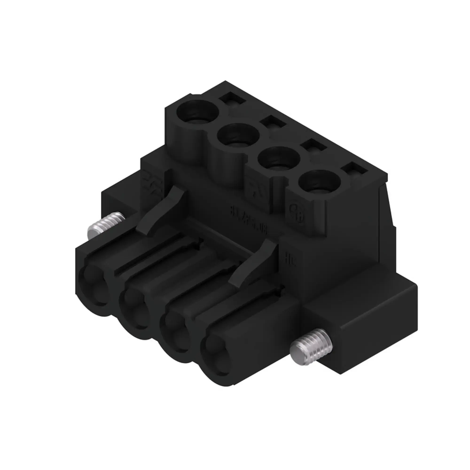 Weidmüller 1944350000 PCB connector (wire connection), 320 V, 23 A, Pitch in mm: 5.08, 4 mm², Number of poles: 4, Clamping yoke connection, Box (img_001)