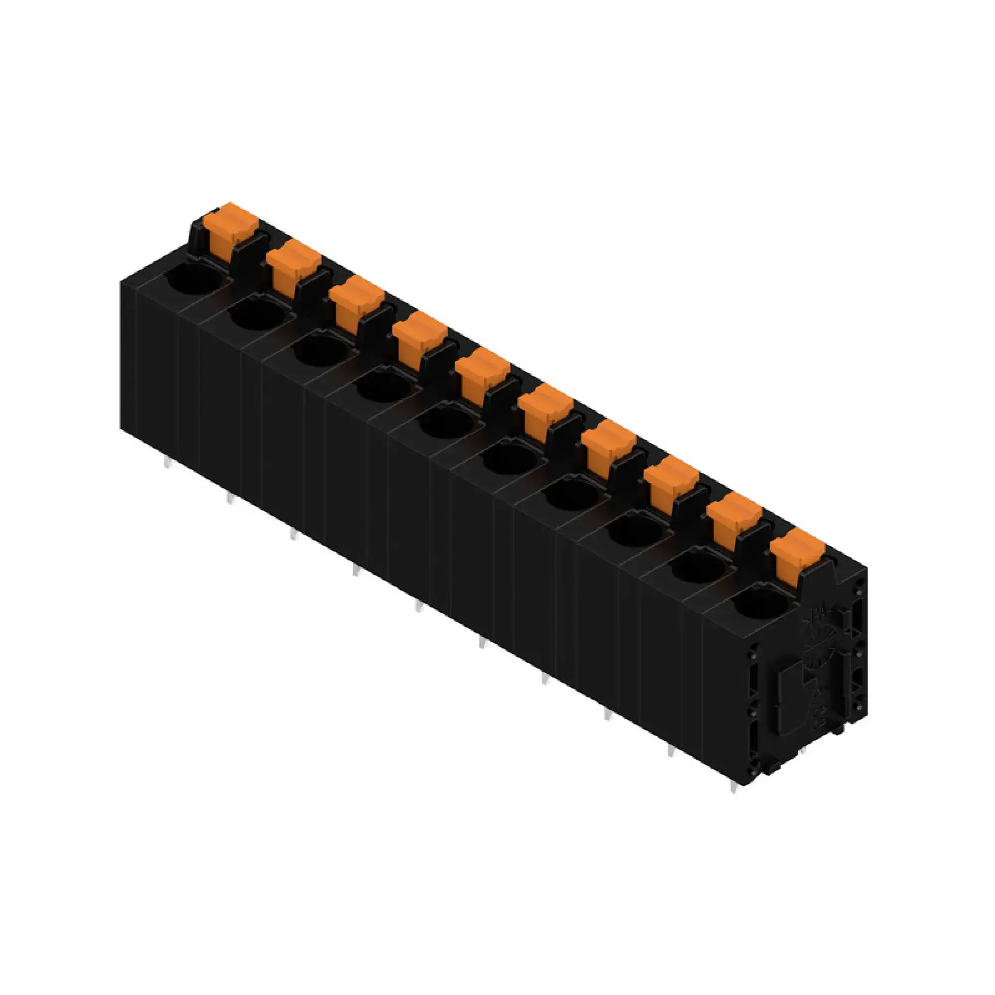 Weidmüller 2774510000 PCB terminal, 600 V, 24 A, Pitch in mm: 7.50, Number of poles: 10, PUSH IN with actuator, THT solder connection, 180°, Box (img_001) Weidmüller 2774510000 PCB terminal, 600 V, 24 A, Pitch in mm: 7.50, Number of poles: 10, PUSH IN with actuator, THT solder connection, 180°, Box (img_001)