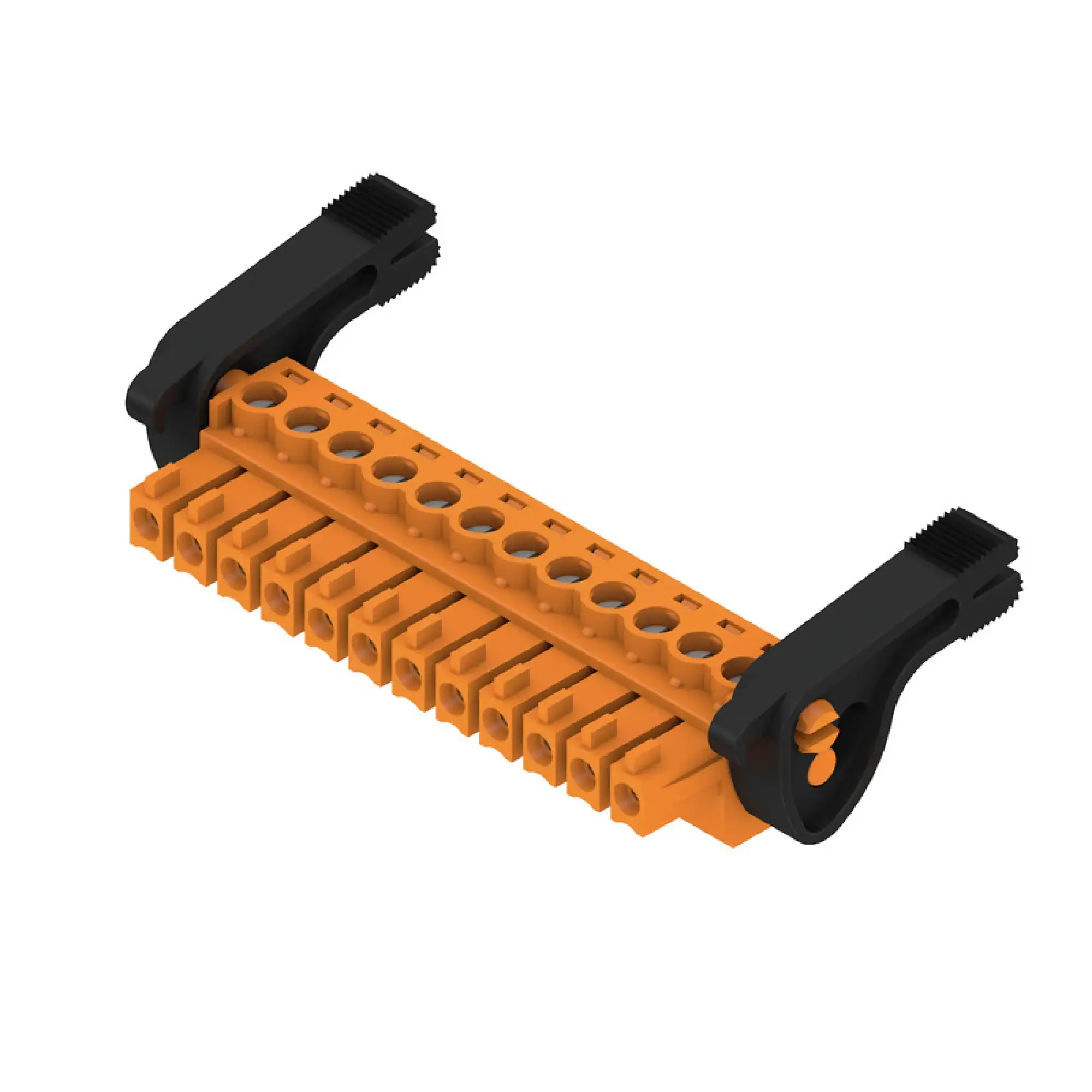 Weidmüller 2442410000 PCB connector (wire connection), 160 V, 17.5 A, Pitch in mm: 3.81, 1.5 mm², Number of poles: 12, Clamping yoke connection, Box (img_001)