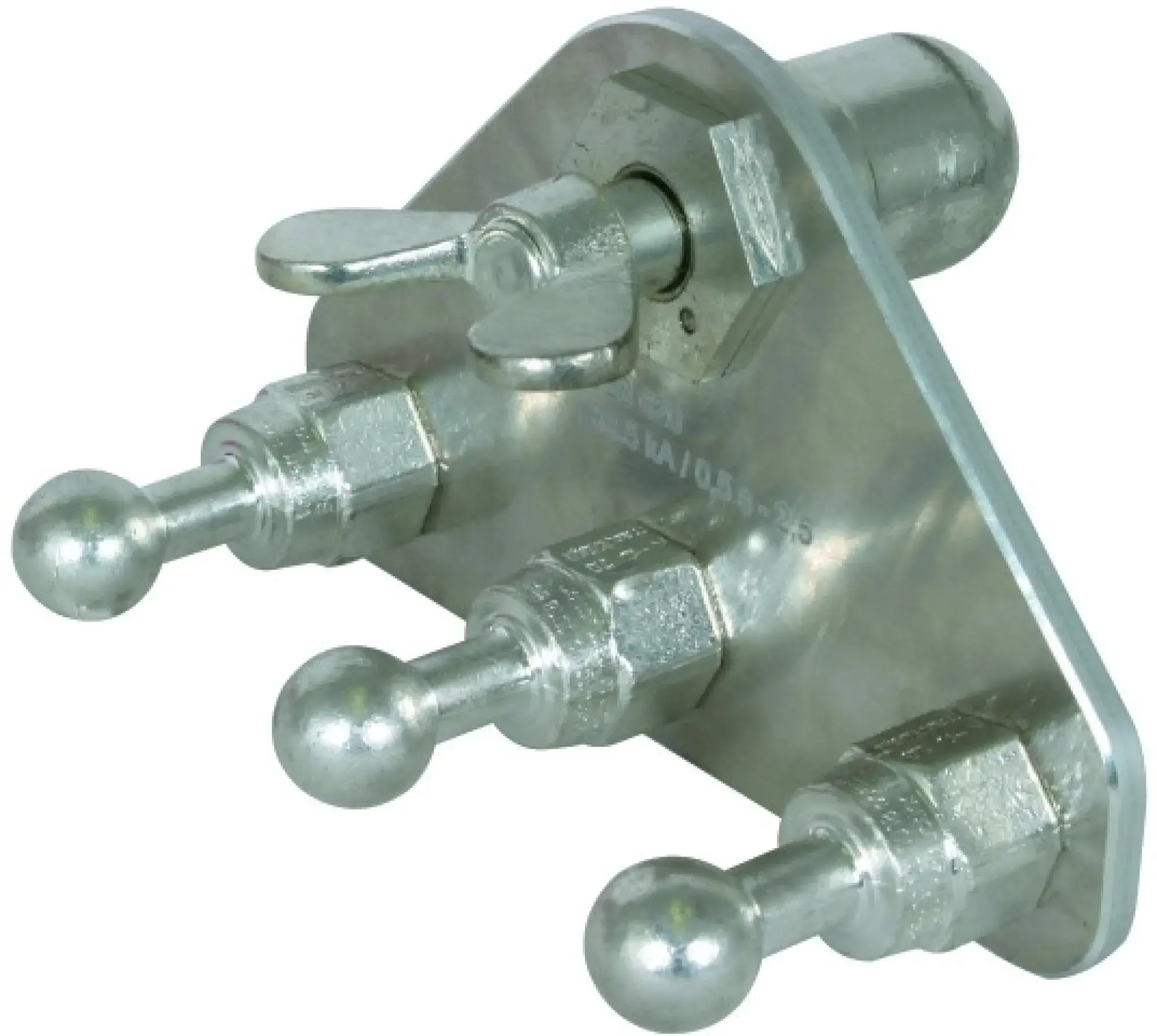 Dehn 728625 Earth connecting plate with ball head cap and 3 fixed ball points D 25mm (img_003)