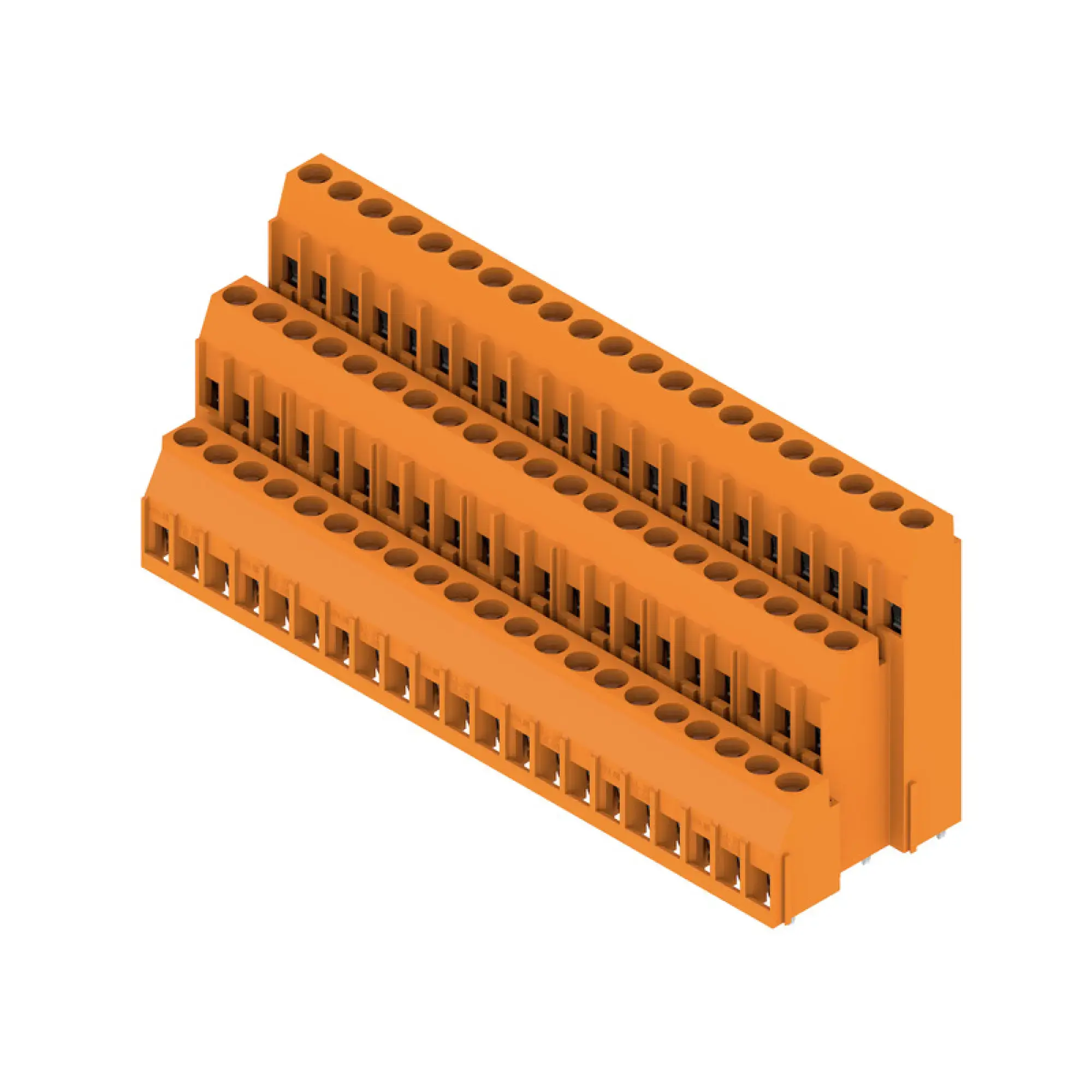 Weidmüller 1979230000 PCB terminal, 320 V, 32.5 A, Pitch in mm: 5.08, 6 mm², Number of poles: 63, Clamping yoke connection, THT solder connection, 90°, Box (img_001) Weidmüller 1979230000 PCB terminal, 320 V, 32.5 A, Pitch in mm: 5.08, 6 mm², Number of poles: 63, Clamping yoke connection, THT solder connection, 90°, Box (img_001)