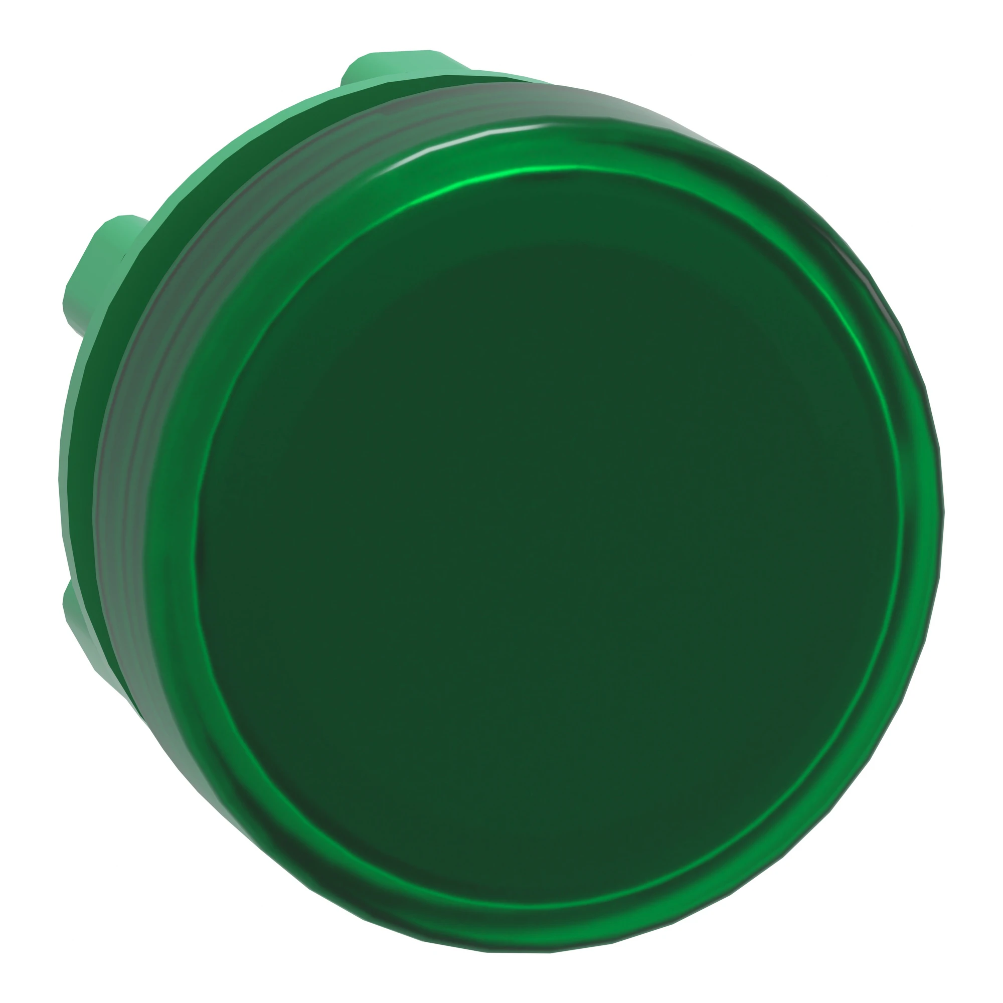 Schneider Electric ZB5AV033E Pilot light, front element, Harmony XB5, plastic, 22mm, green, for universal LED, smooth dome, for insert label (img_001)
